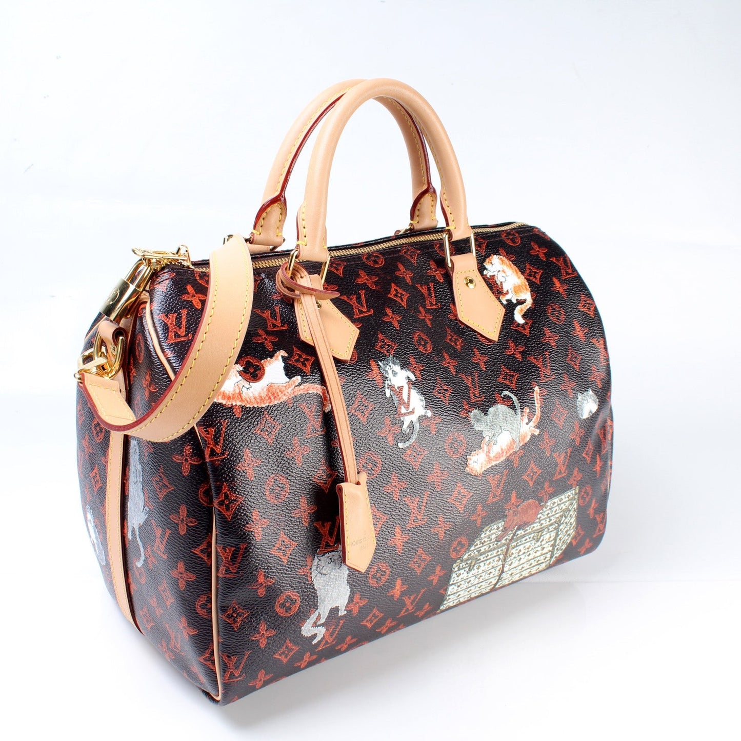 Louis Vuitton Speedy 30 Catogram Bandouliere