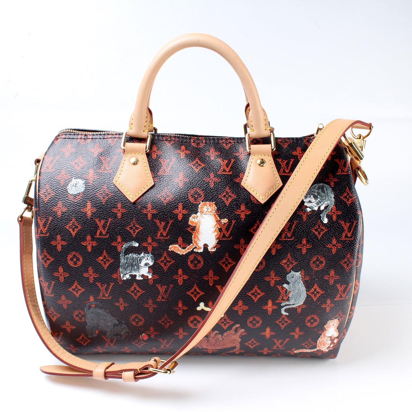 Louis Vuitton Speedy 30 Catogram Bandouliere