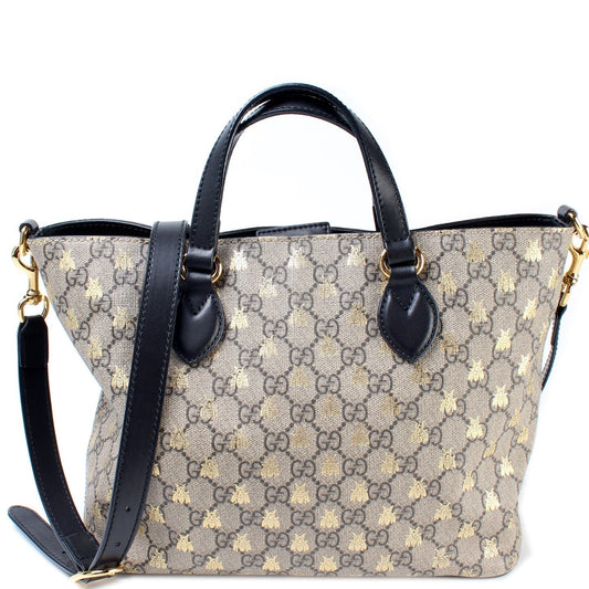 Gucci 473887 GG Supreme Canvas Small Tote Bag