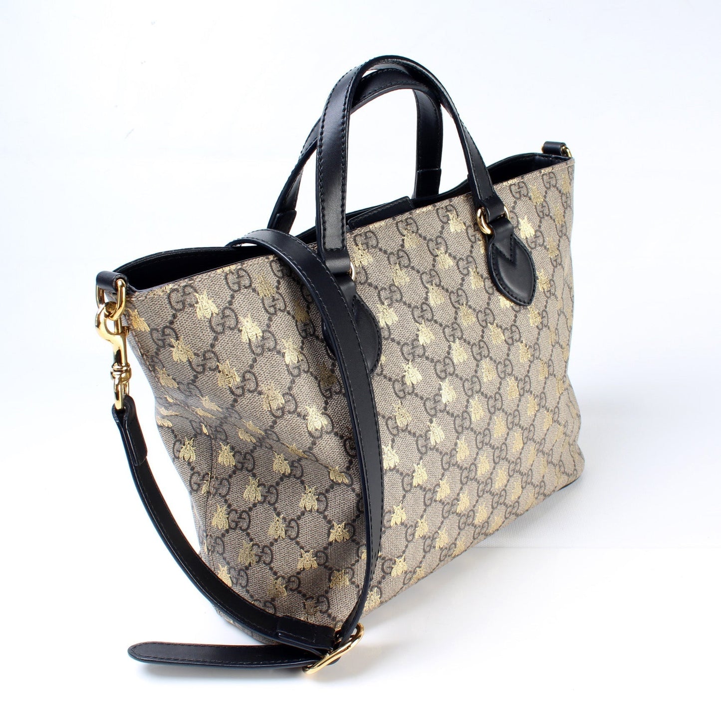 Gucci 473887 GG Supreme Canvas Small Tote Bag