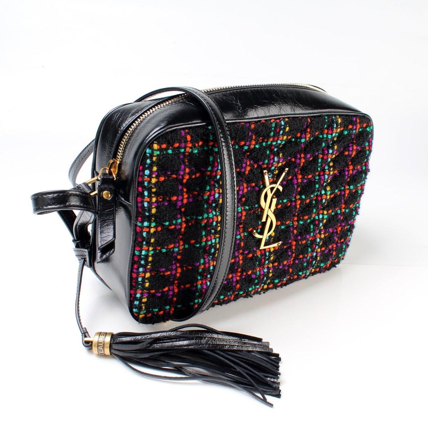Saint Laurent Lou Camera Tweed 612544 Bag
