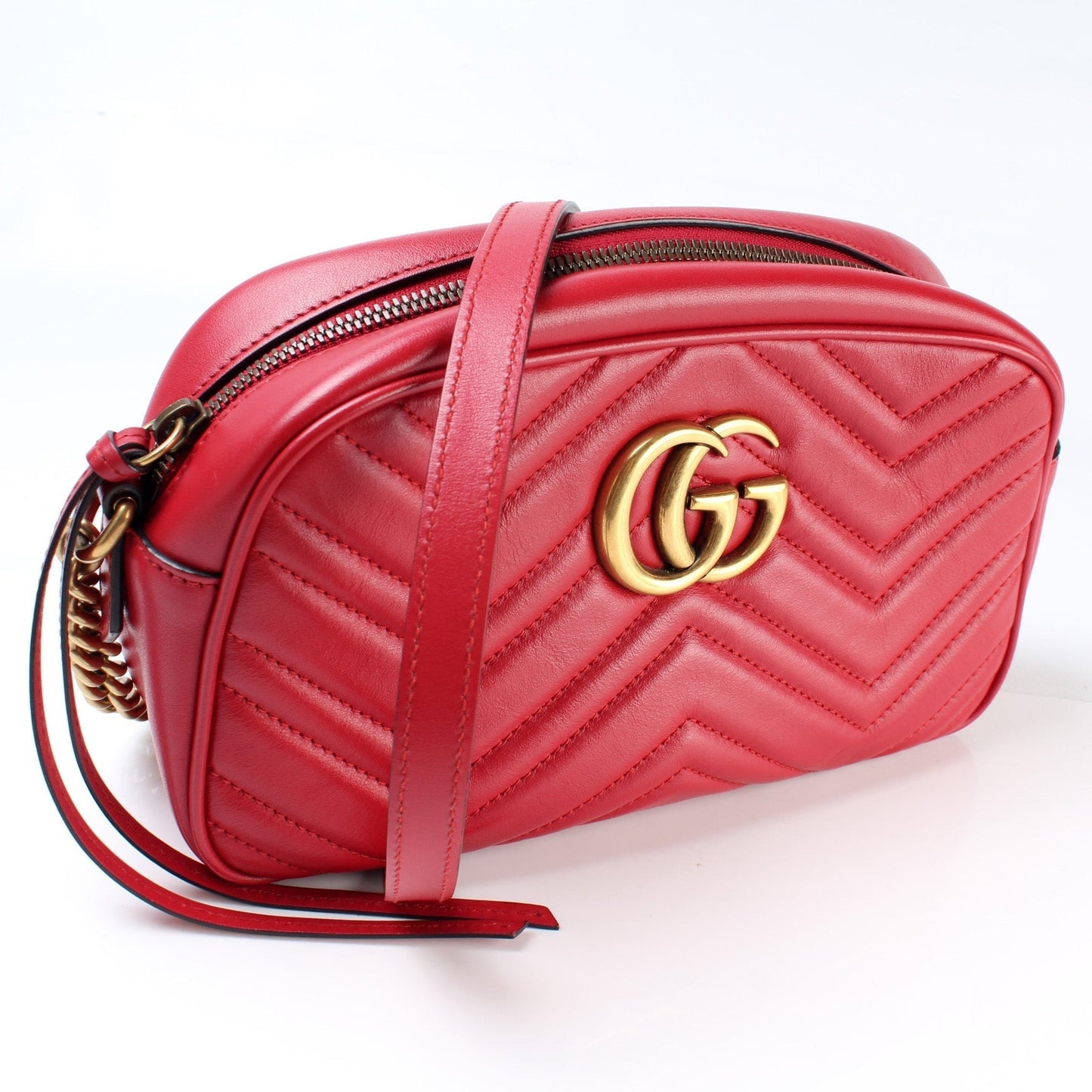 Gucci 447632 Marmont Small Leather Camera Bag