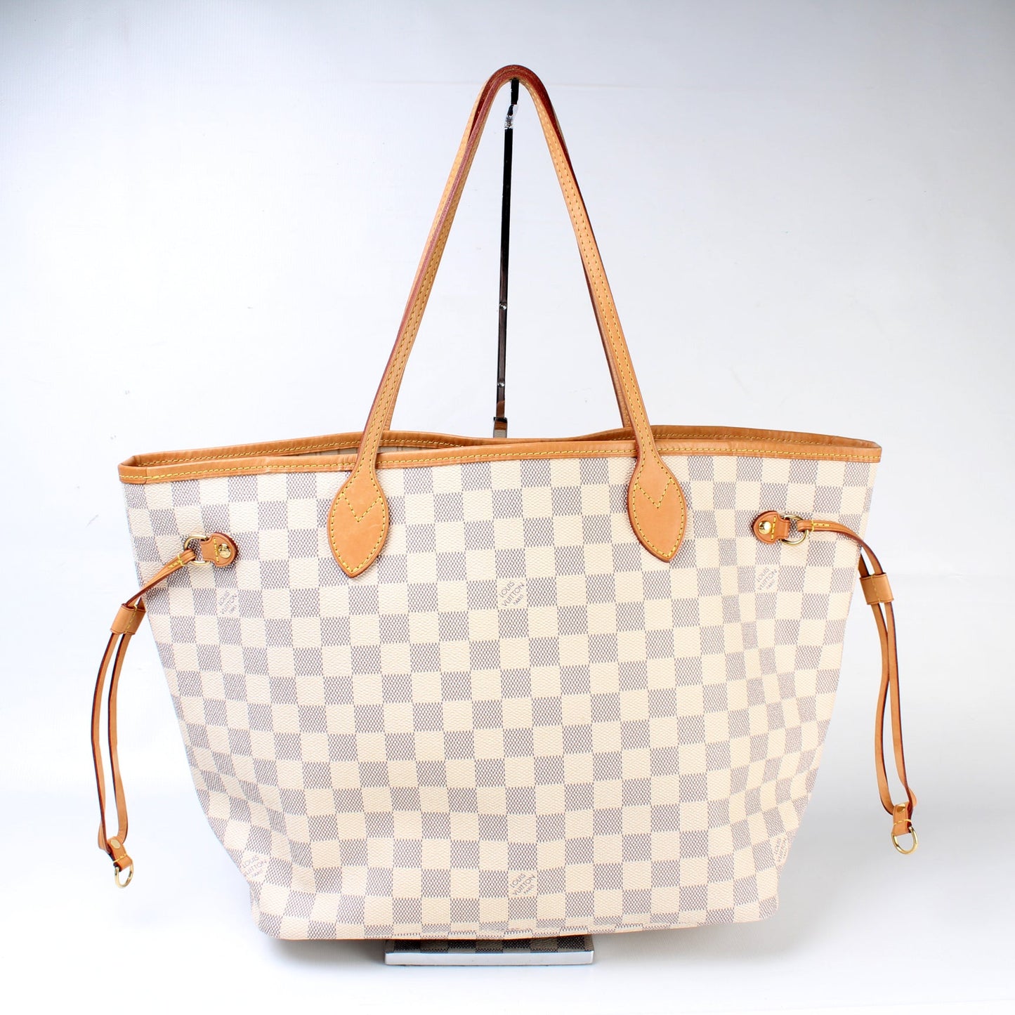 Louis Vuitton Neverfull MM W/Wallet Damier Azur