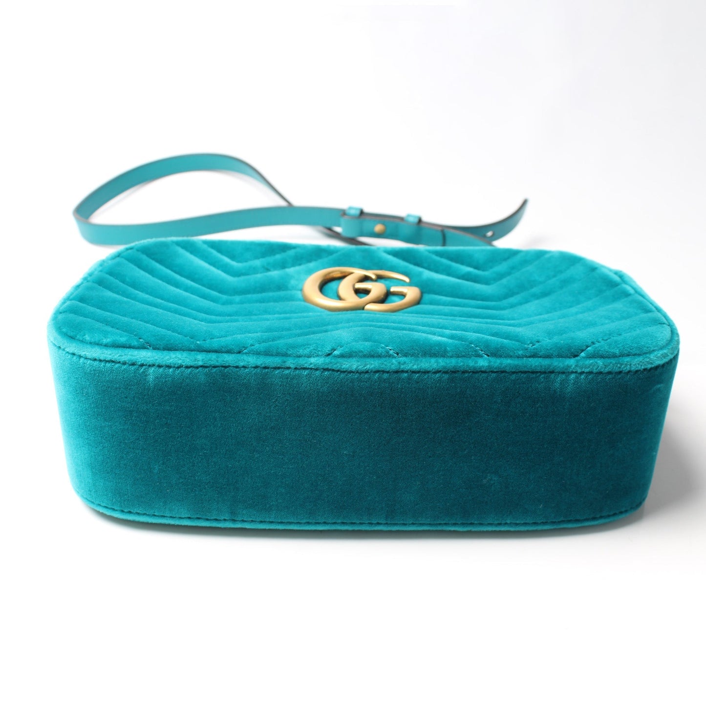 Gucci 447632 Marmont Small Velvet Camera Bag