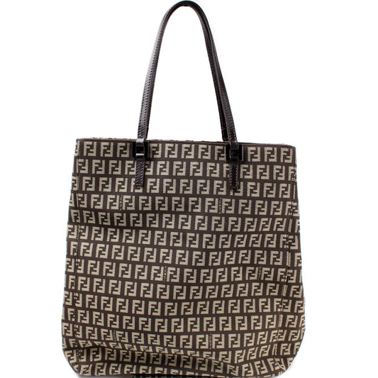 Fendi 8BH067 Zucchino Vert Shopping Tote Bag