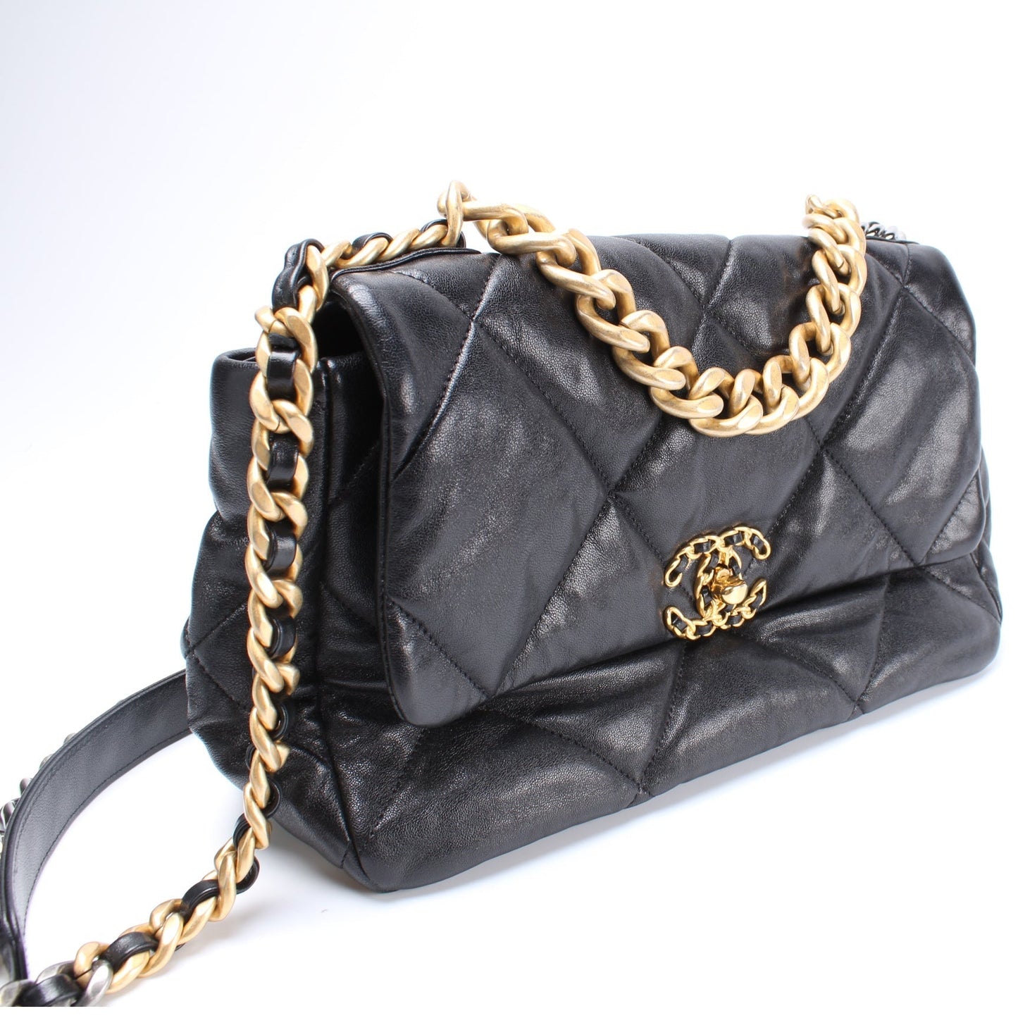 Chanel Quilted Goatskin 19 Large Flap 29M Bag
