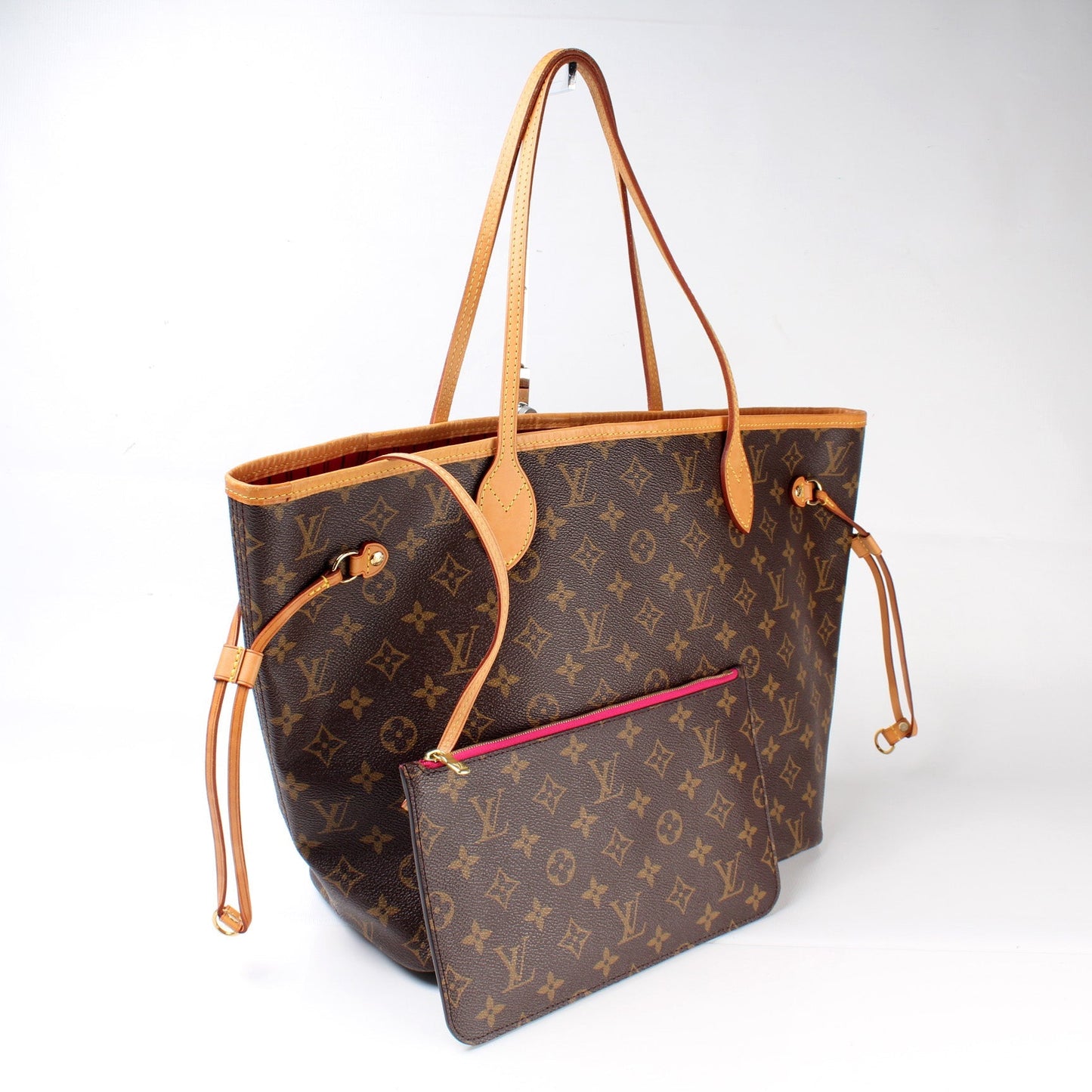 Louis Vuitton Neverfull w/Wallet MM Monogram