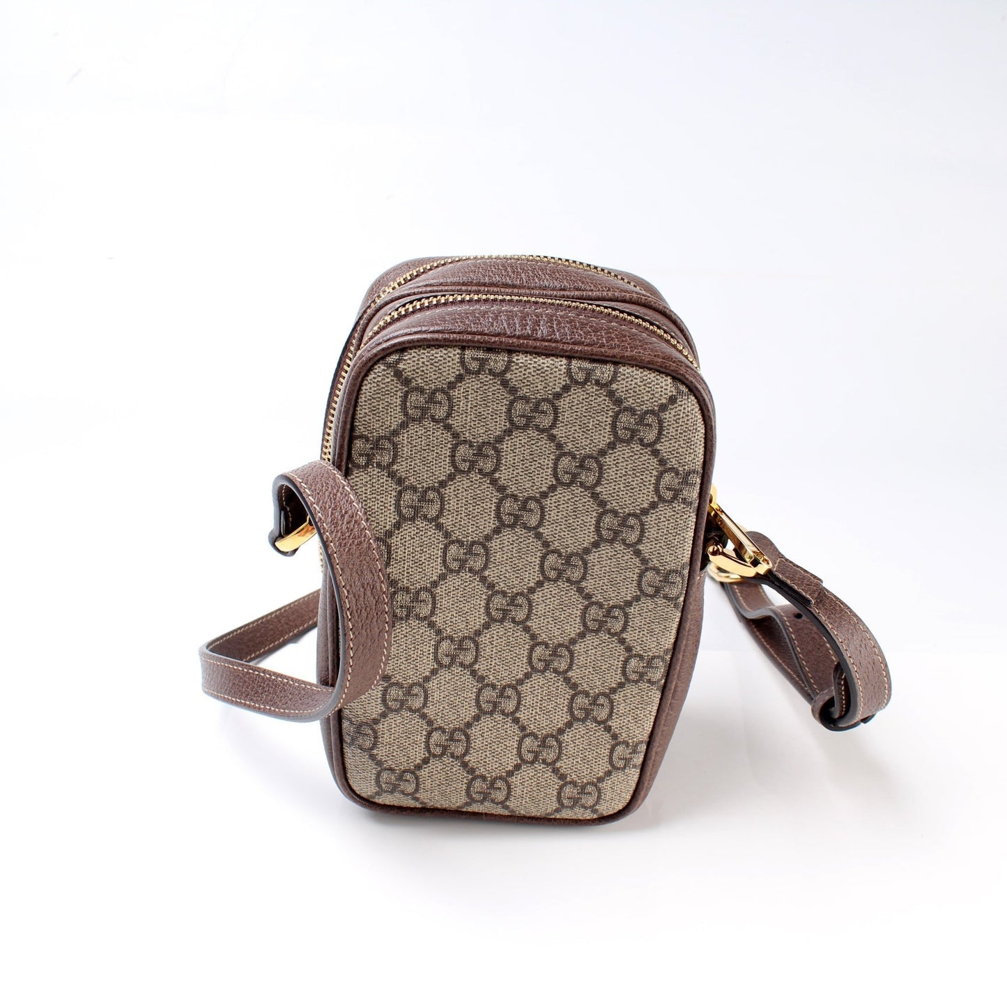 Gucci 546595 Ophidia GG Supreme Double Zip Bag