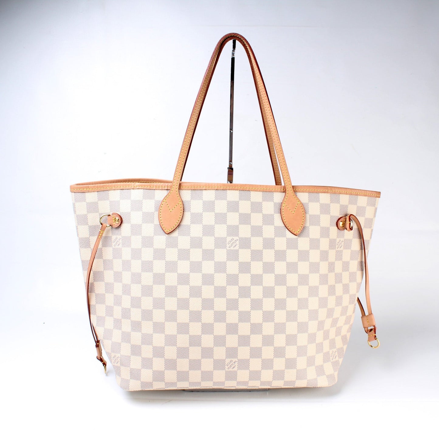 Louis Vuitton Neverfull w/Wallet MM Damier Azur
