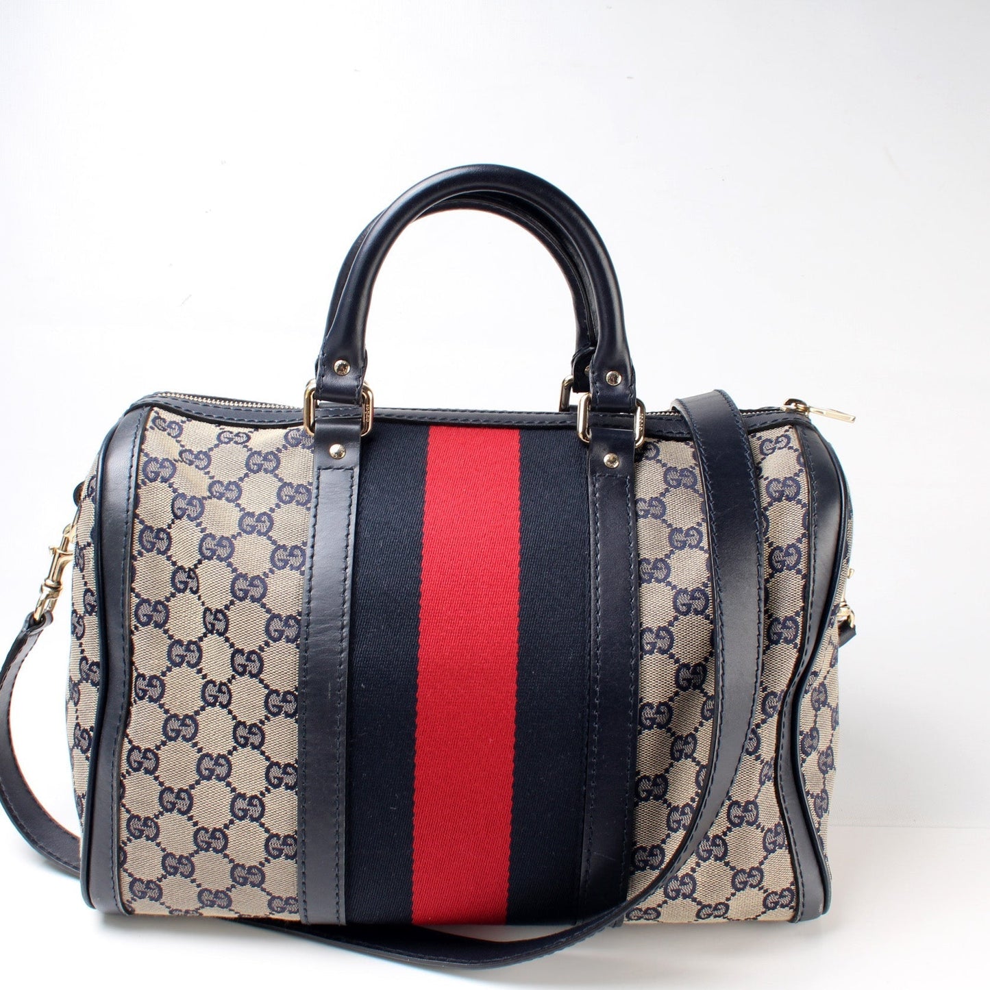 Gucci 247205 Boston Canvas Bag