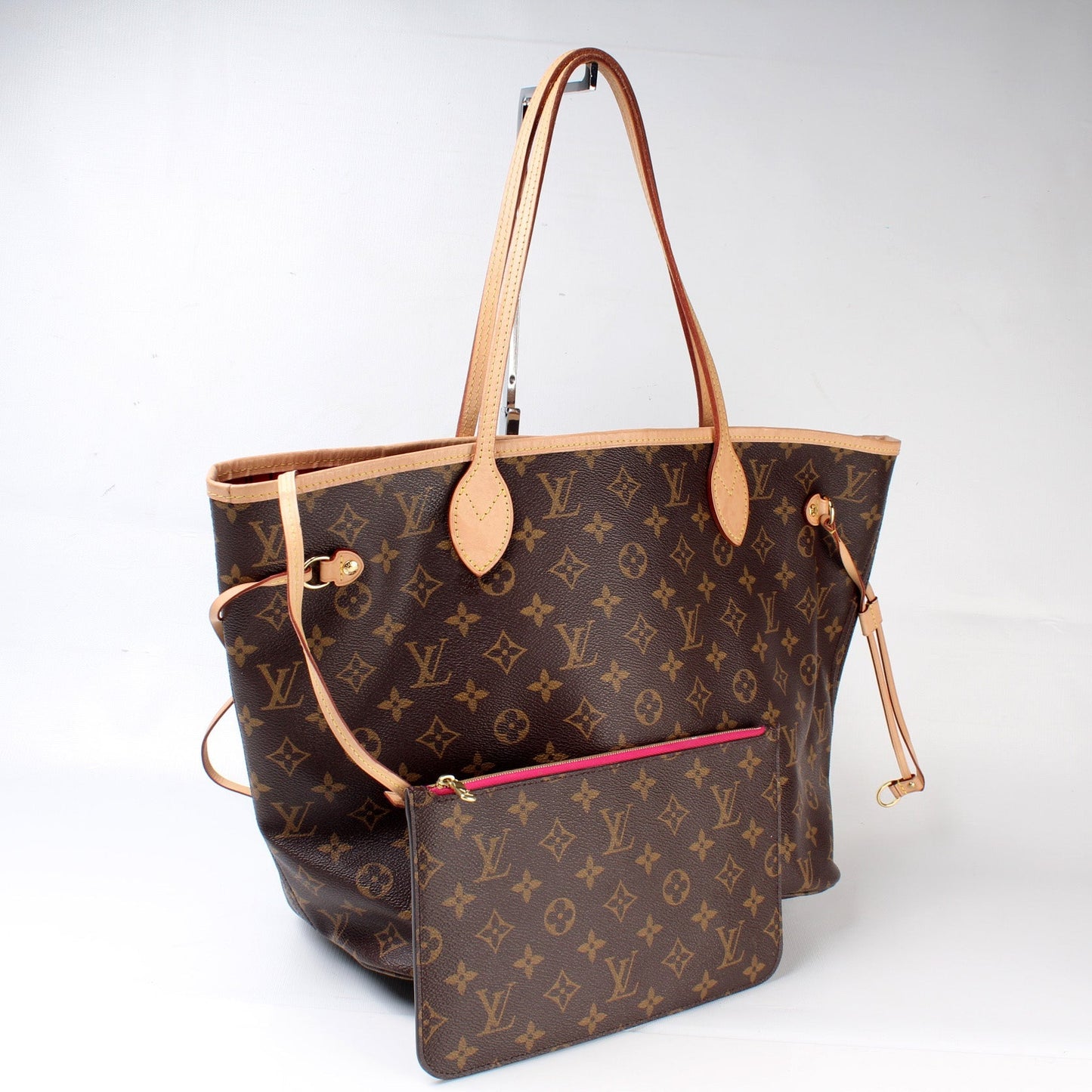 Louis Vuitton Neverfull w/Wallet MM Monogram