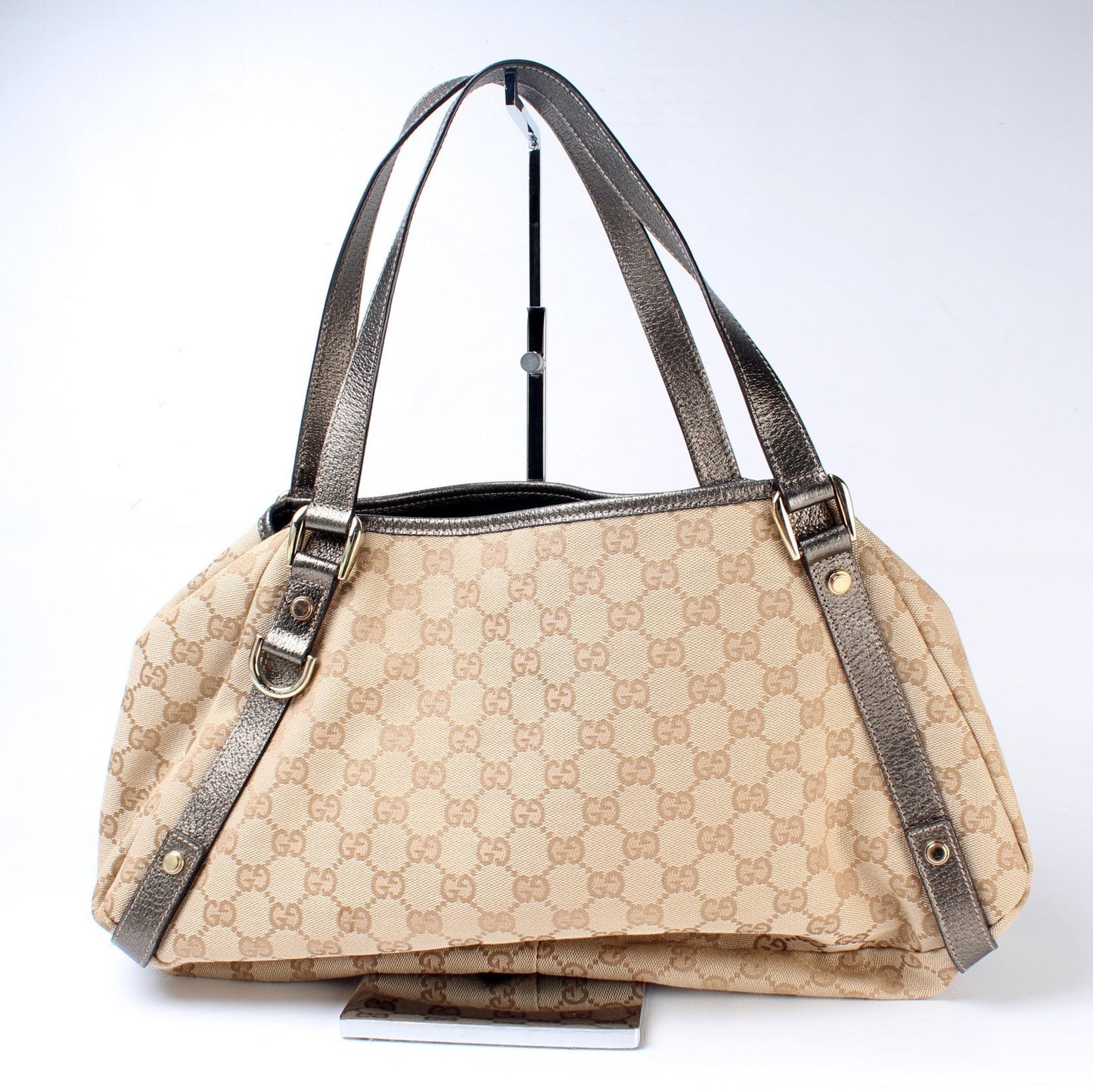 Gucci 130736 Abbey Canvas Tote Medium Bag