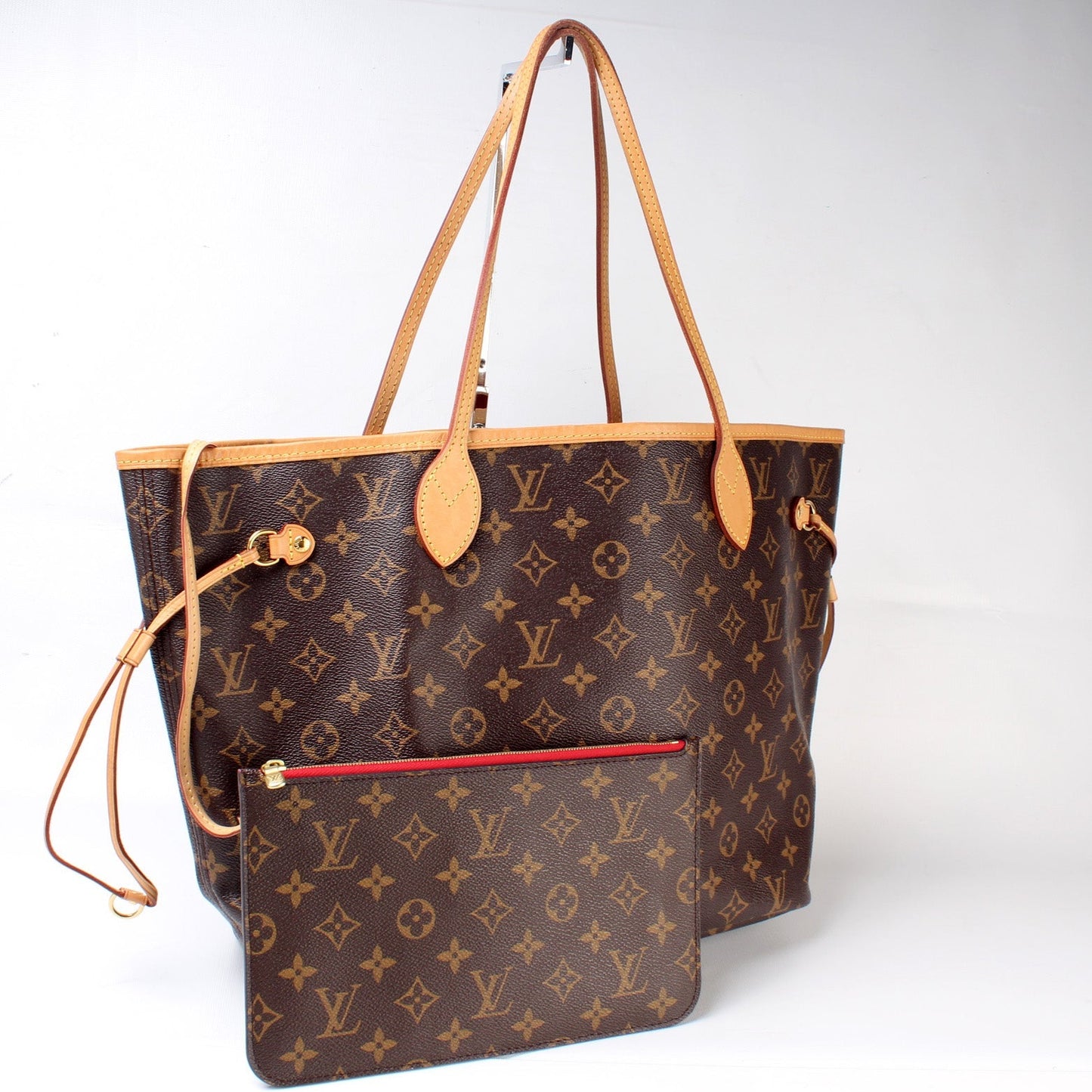 Louis Vuitton Neverfull w/Wallet MM Monogram