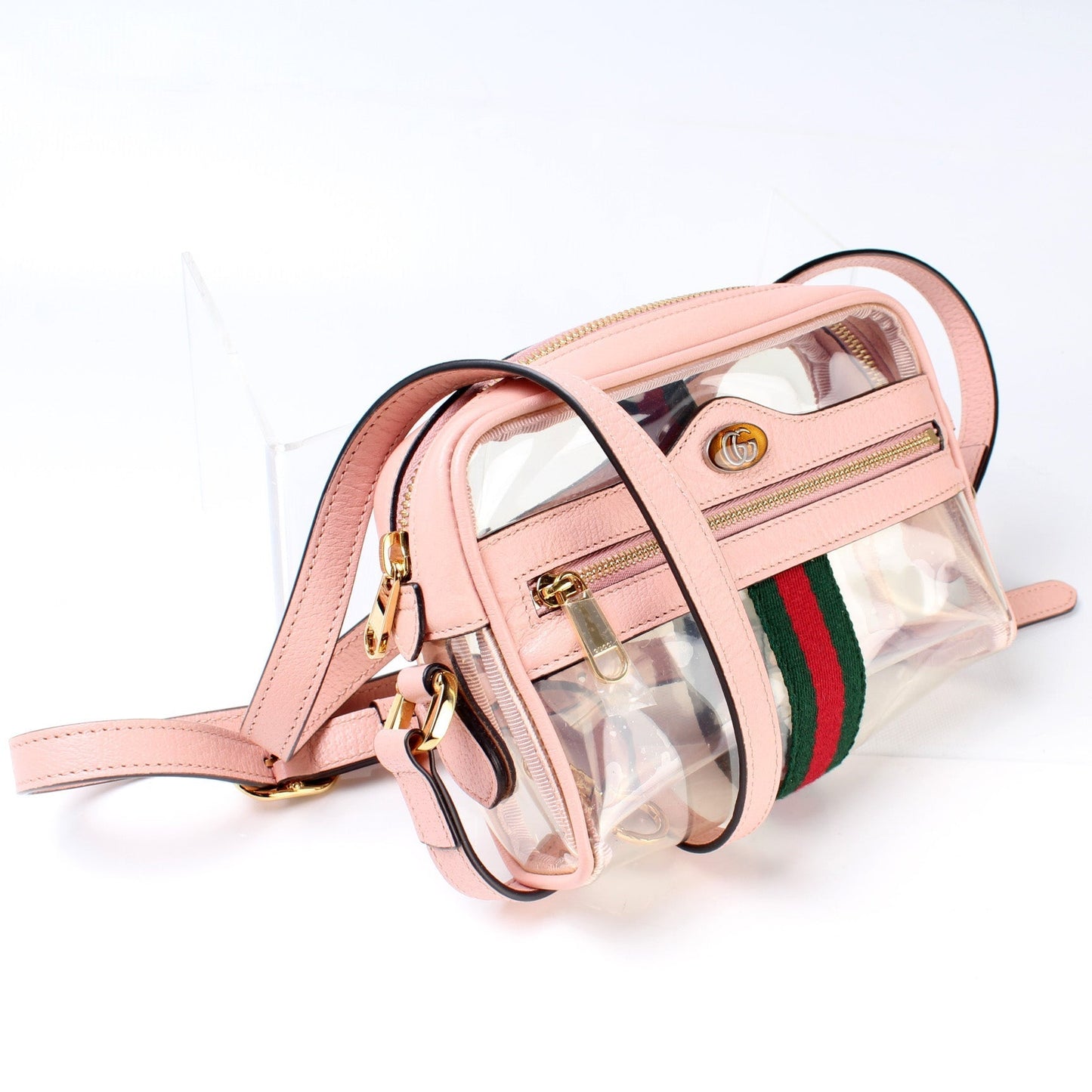 Gucci 517350 GG Transparent Mini Ophidia Bag
