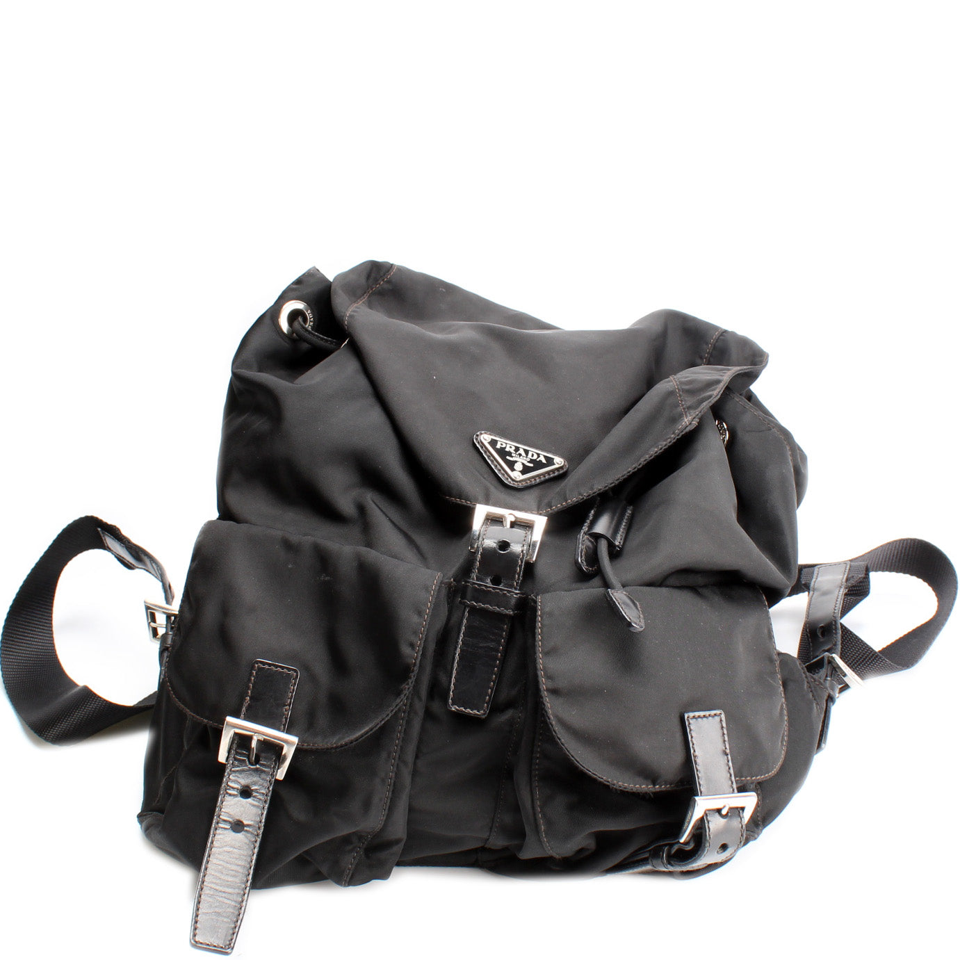 Prada Vintage Nylon Backpack Large Bag