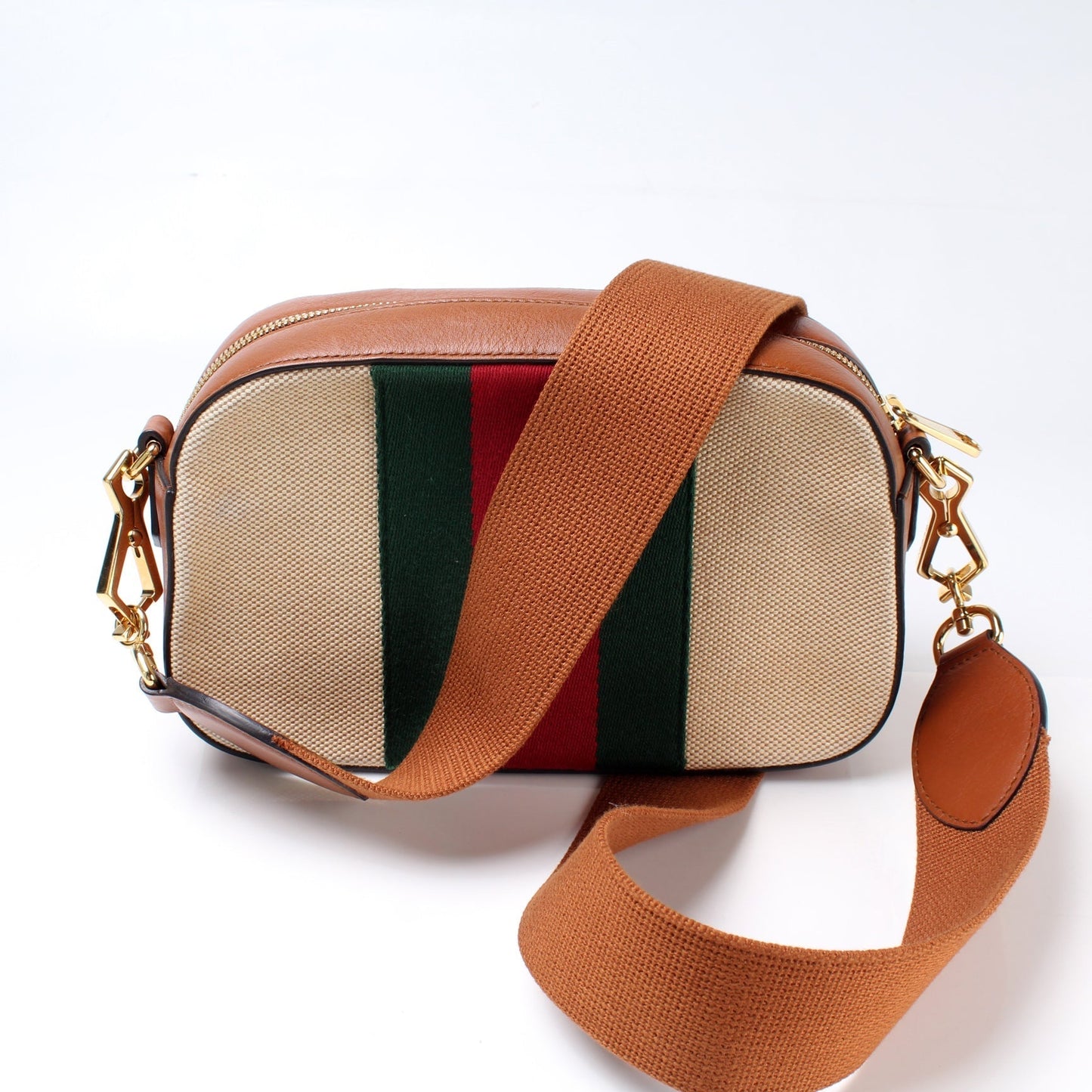 Gucci 575073 Vintage Web Camera Bag