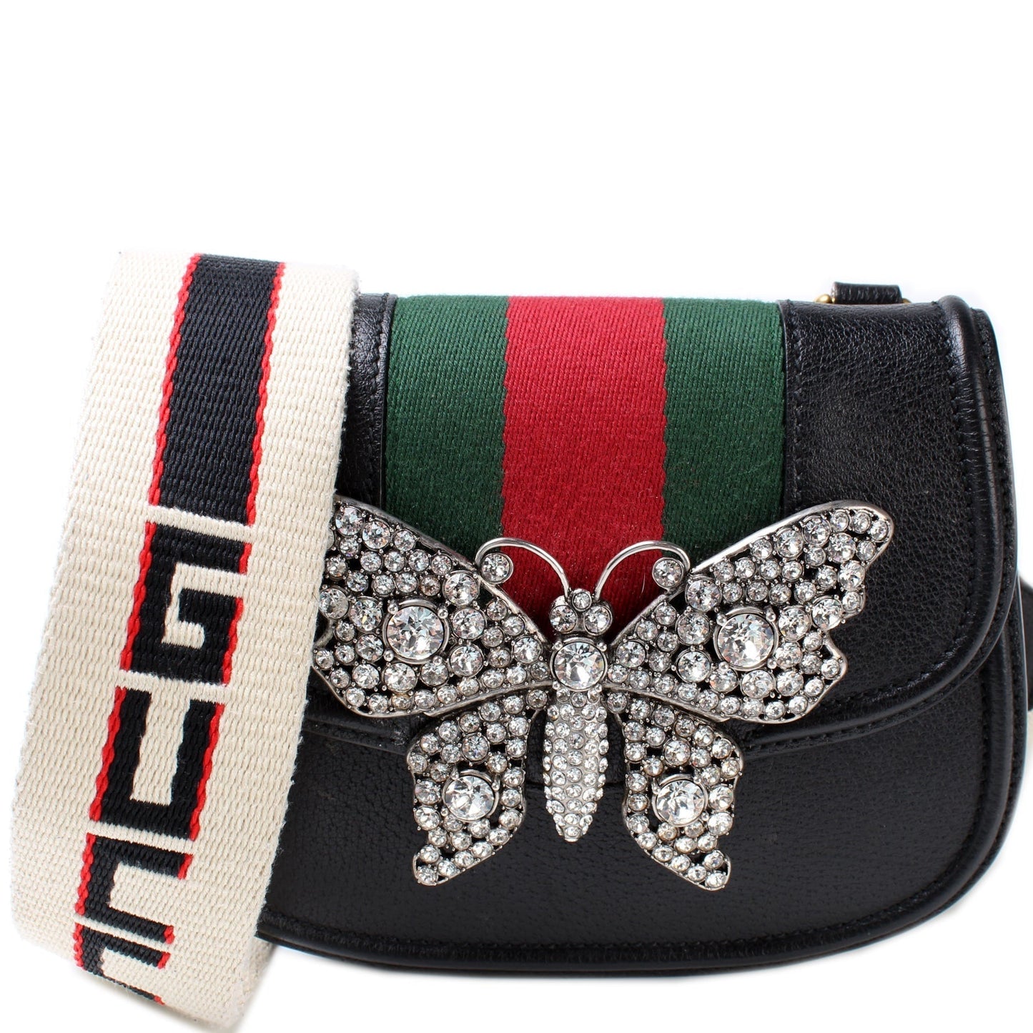 Gucci 505387 Totem Crystal Butterfly Bag