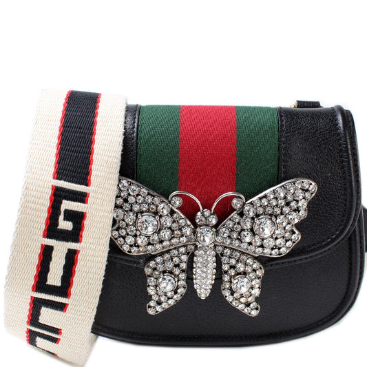 Gucci 505387 Totem Crystal Butterfly Bag