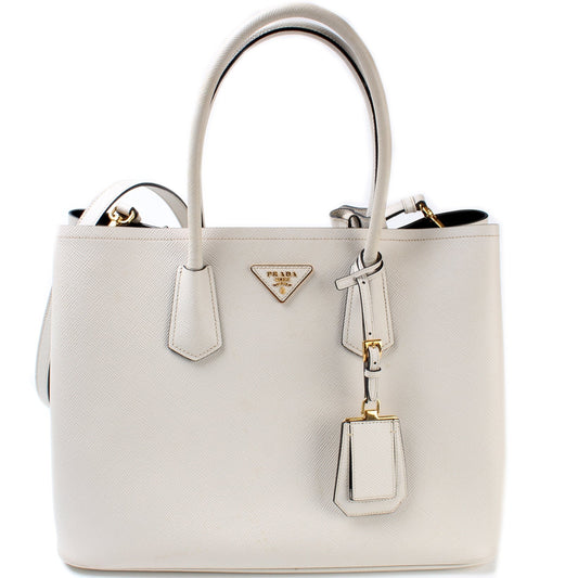 Prada Saffiano Cuir Double Medium Bag