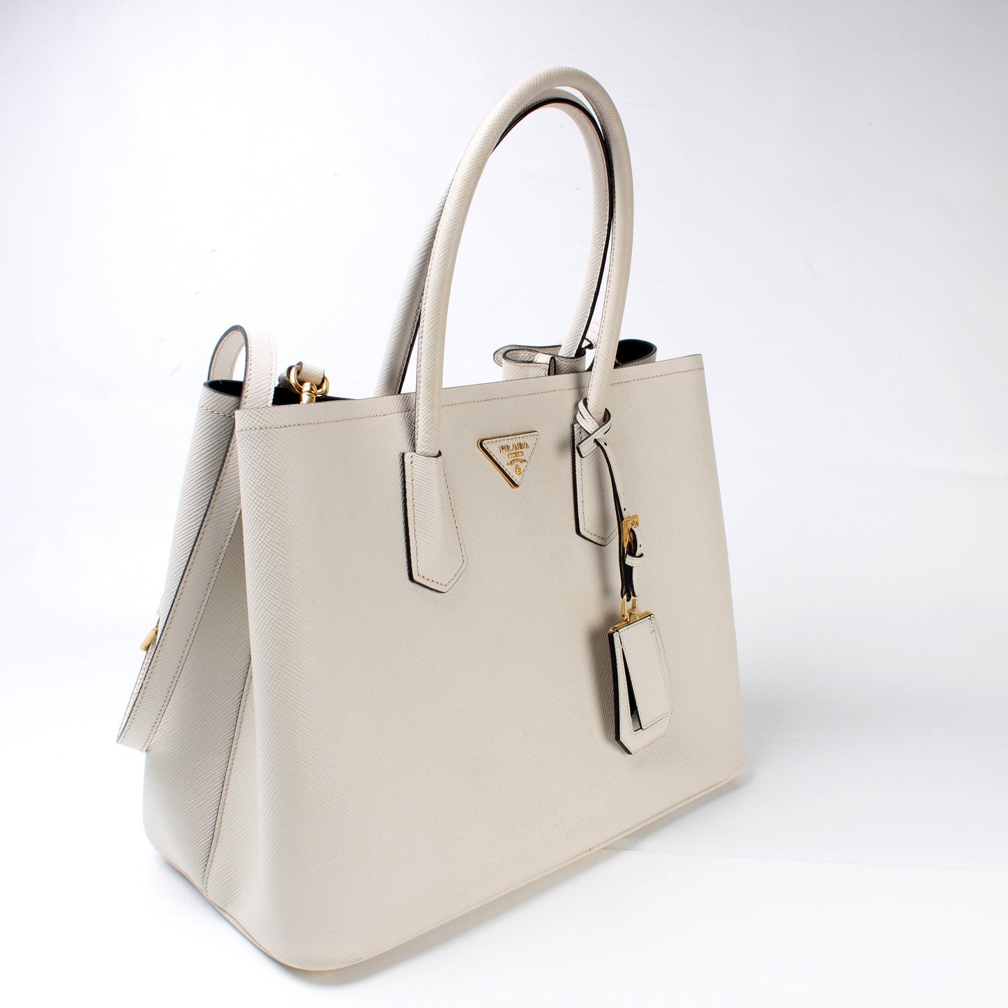 Prada Saffiano Cuir Double Medium Bag