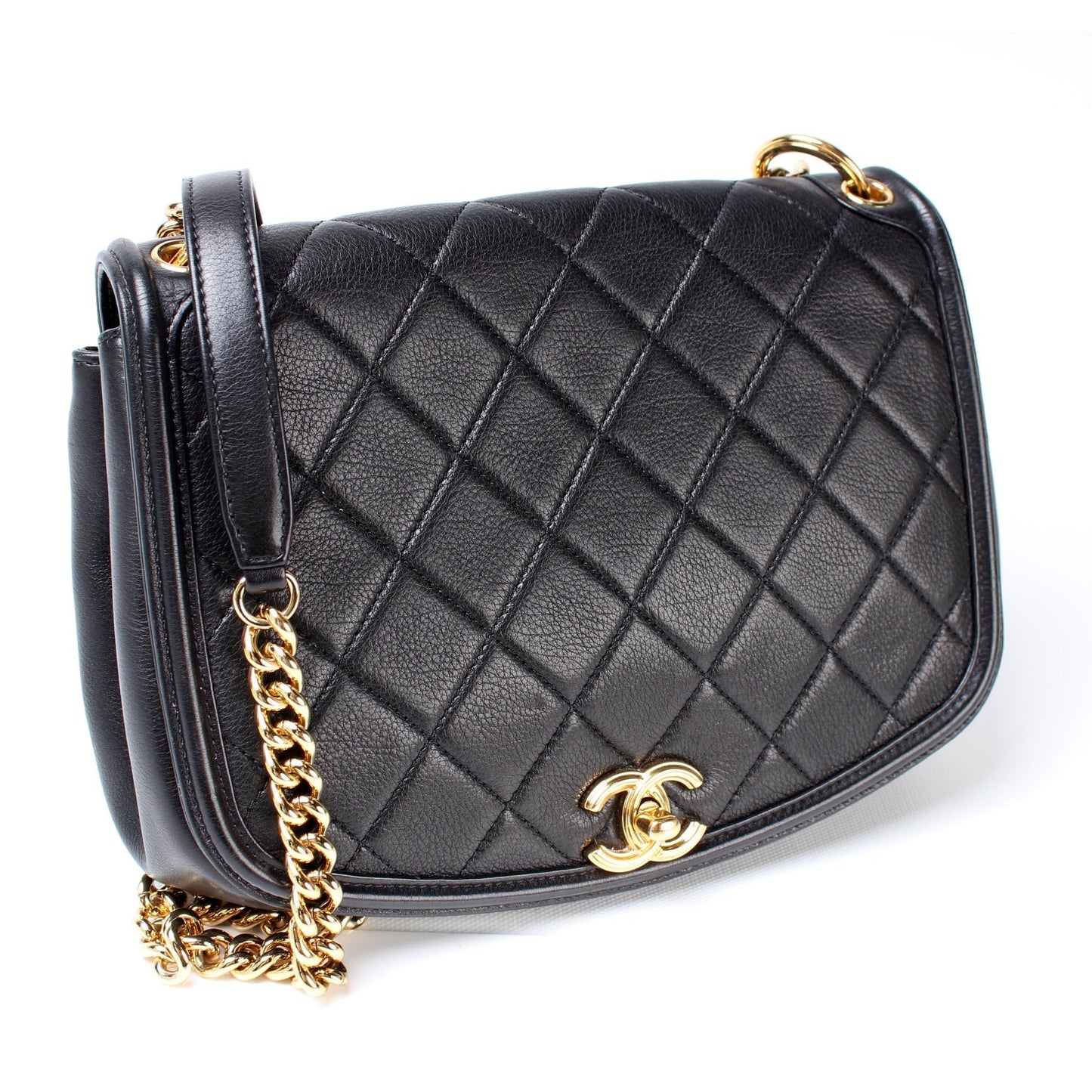Chanel Underline Flap Quilted Calfskin 28M Bag
