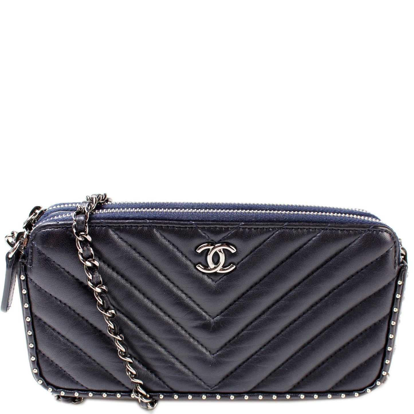 Chanel WOC Double Zip 26M Studded Bag