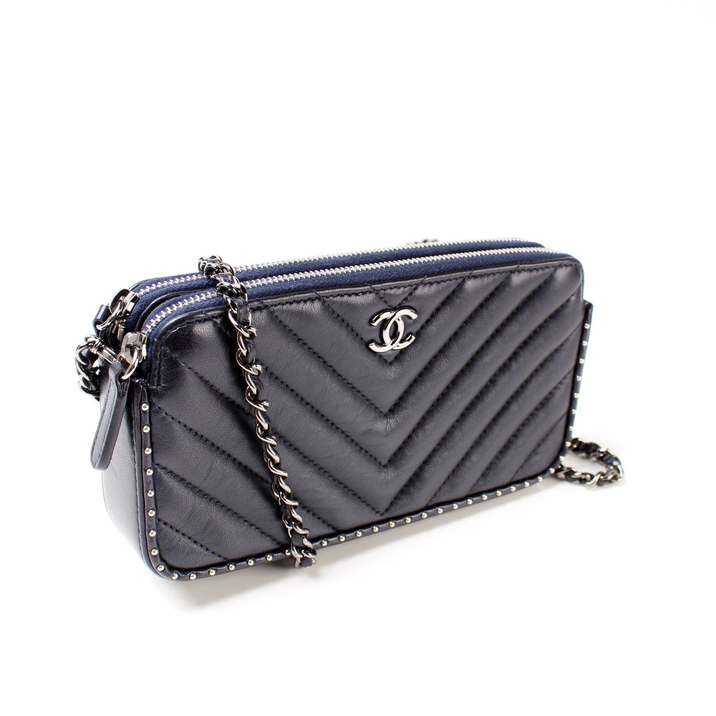 Chanel WOC Double Zip 26M Studded Bag