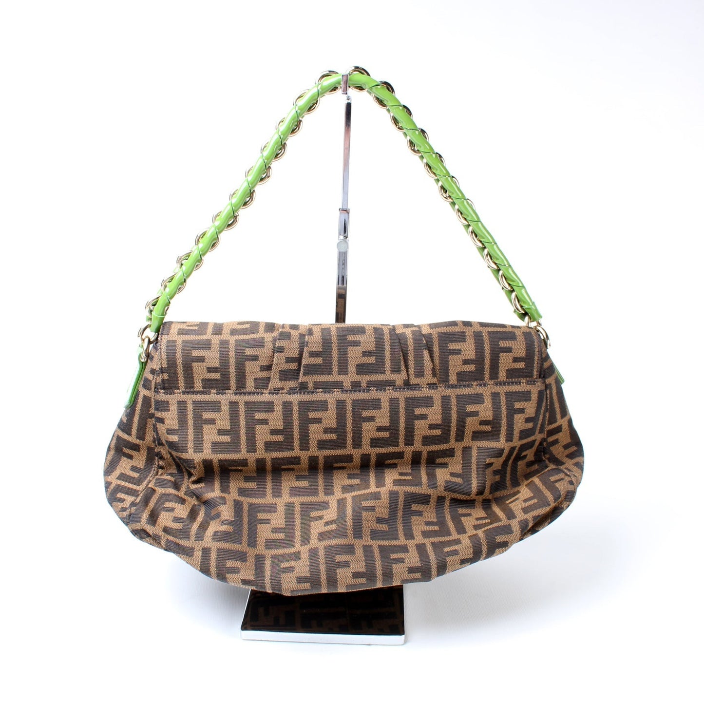 Fendi 8BR614 Zucca Mia Flap Bag