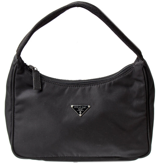 Prada Tessuto Nylon Small Hobo Vintage Bag