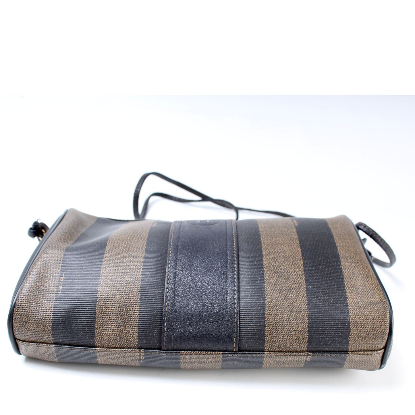 Fendi Pequin Stripe Vintage Crossbody Bag