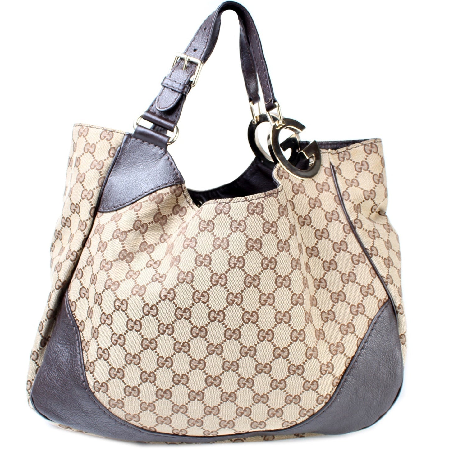 Gucci 203504 Charlotte GG Canvas Hobo Bag