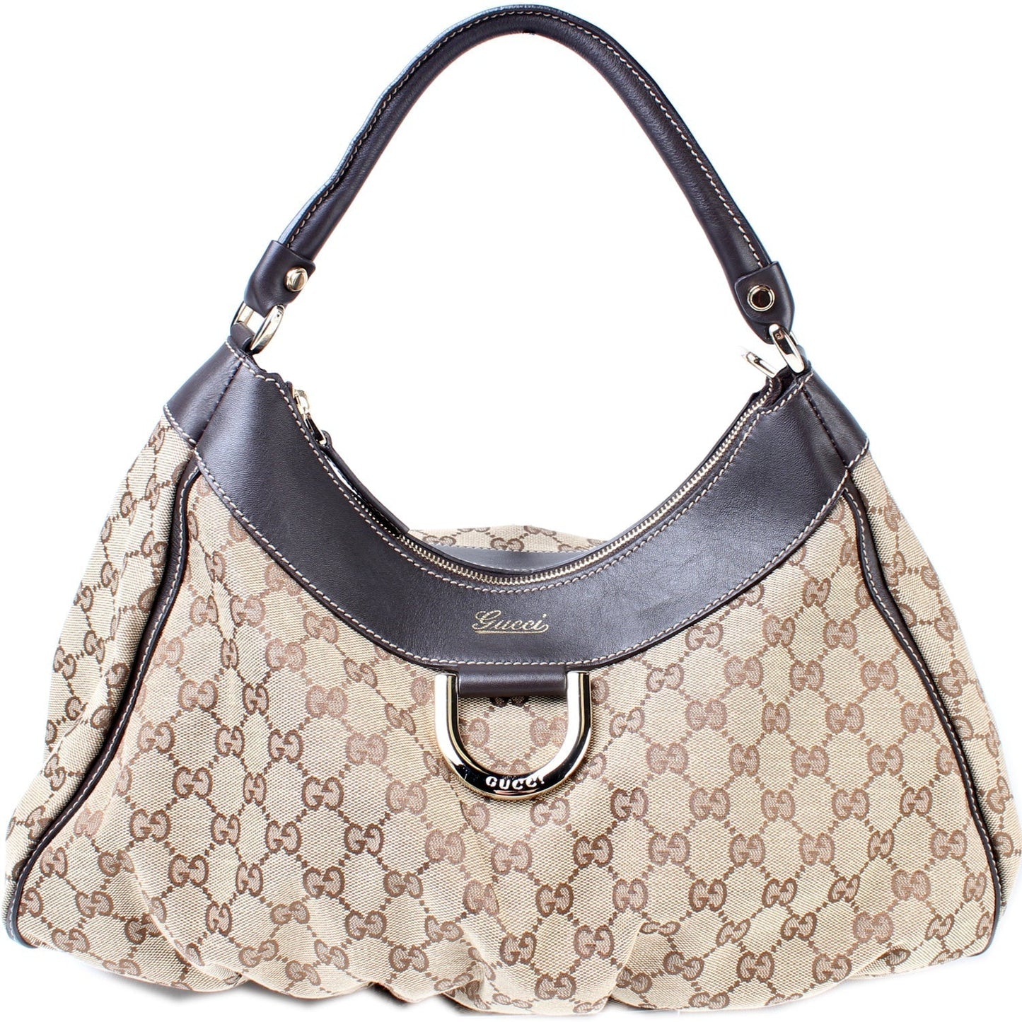 Gucci 189833 D Ring Hobo Bag