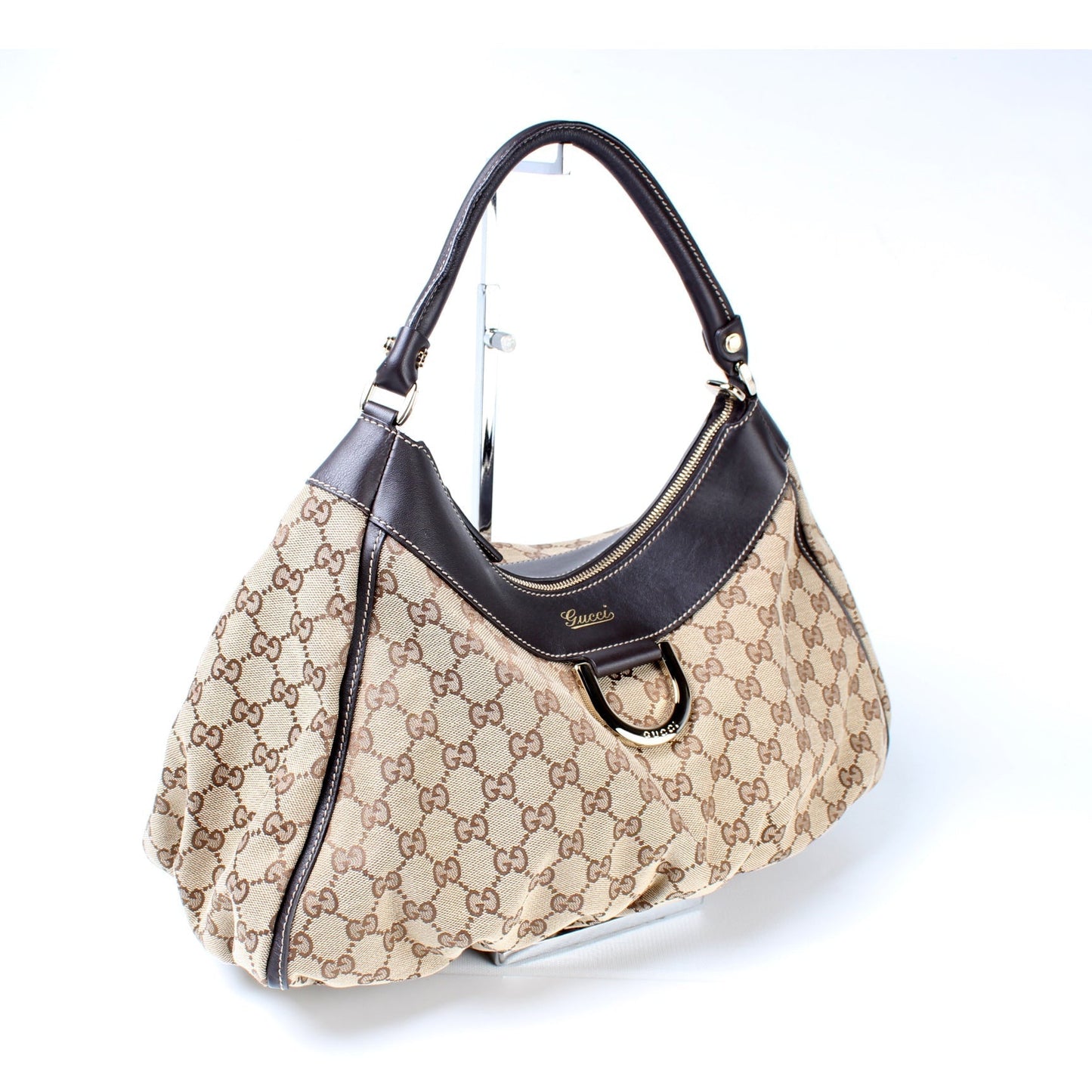 Gucci 189833 D Ring Hobo Bag