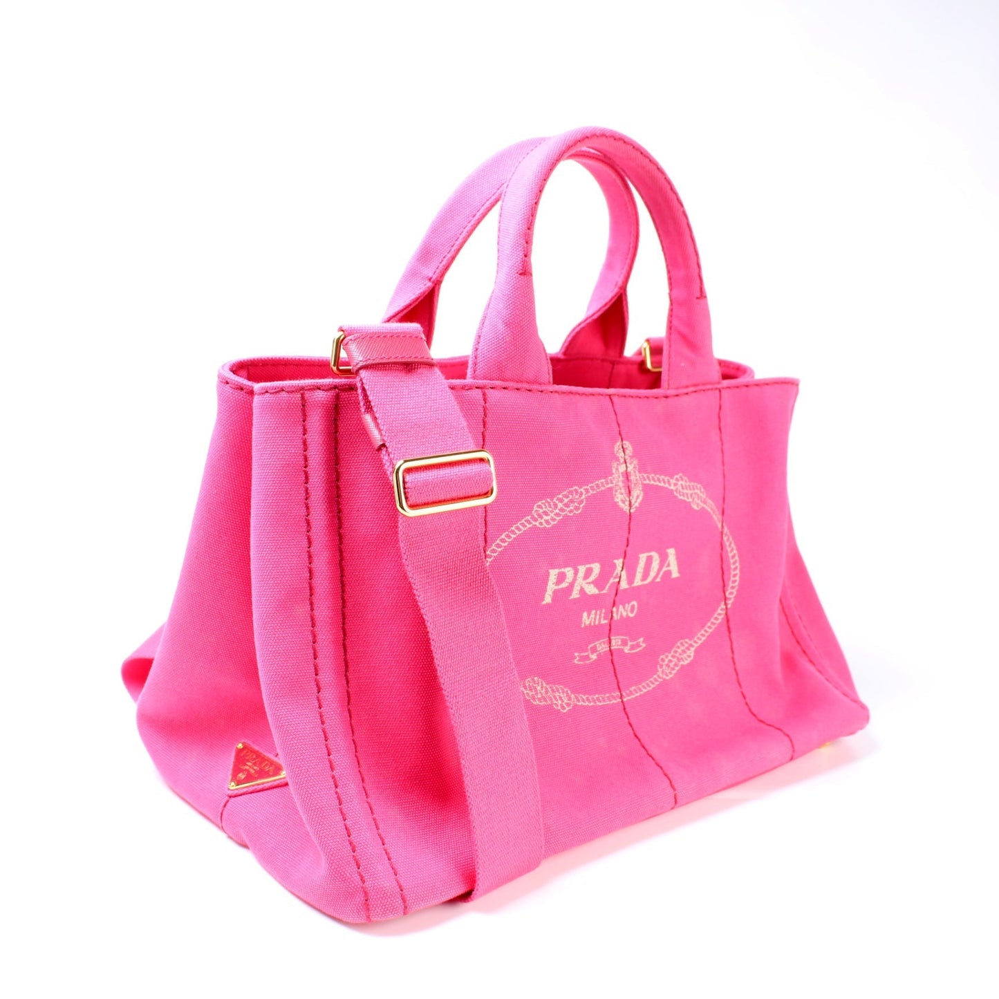 Prada Canapa Canvas Medium Tote Bag