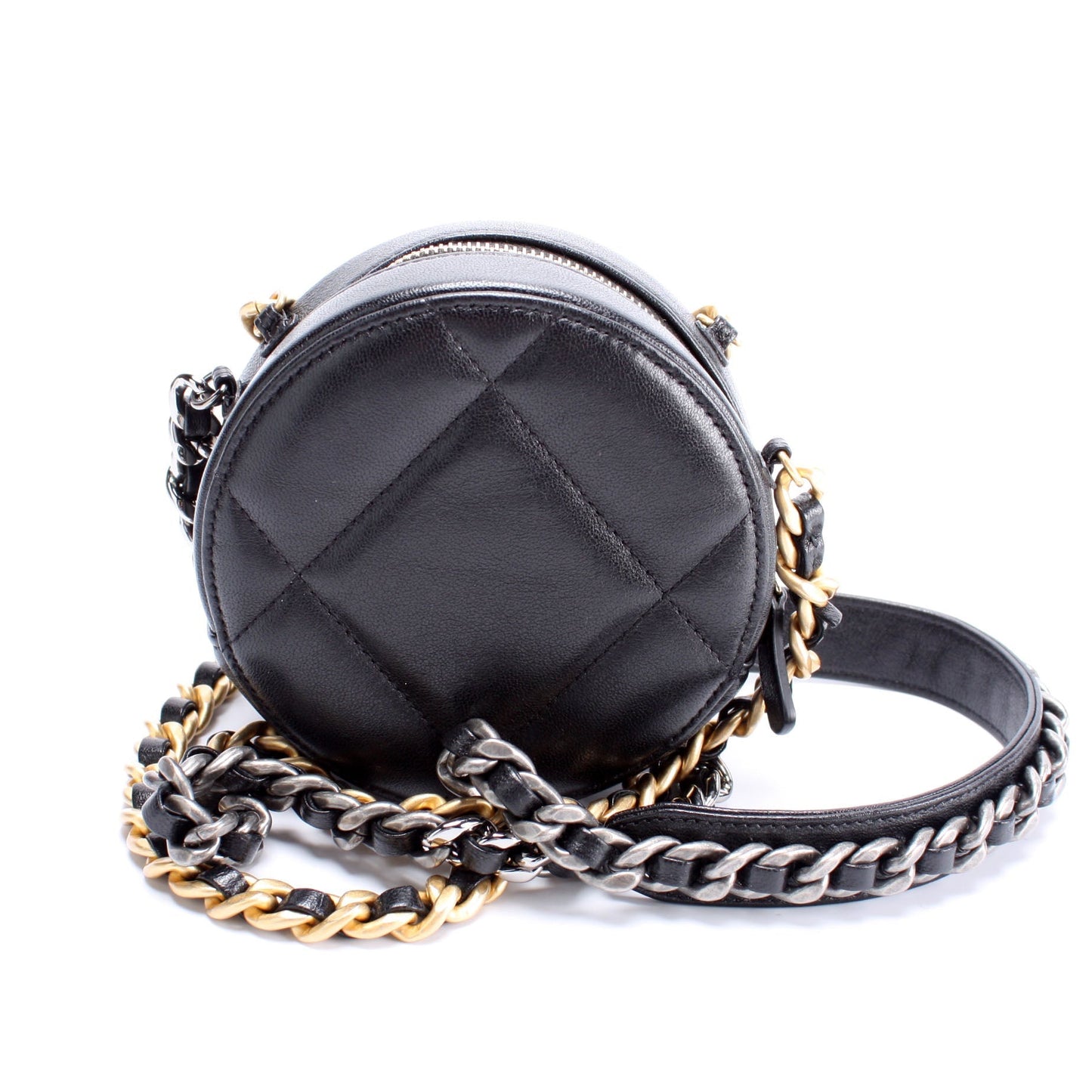 Chanel 19 Round Clutch Goatskin 29M Bag