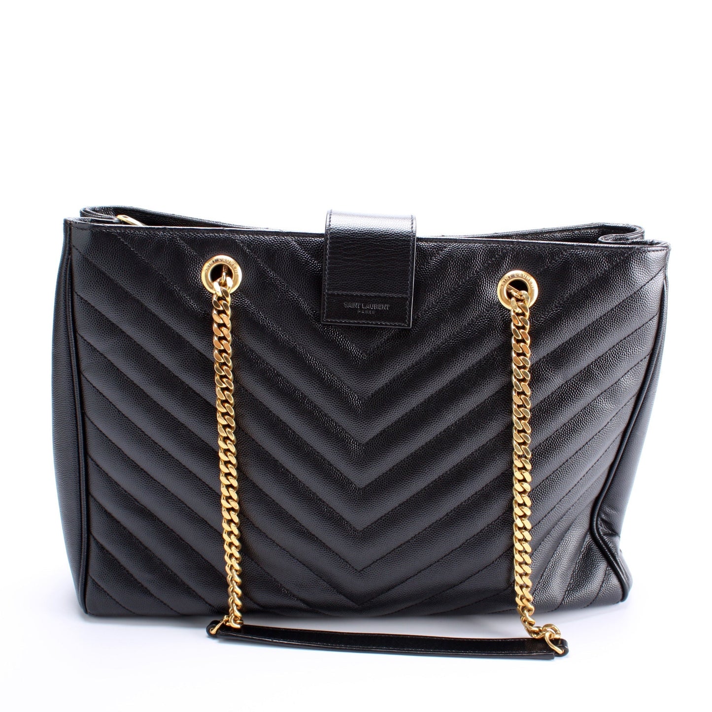 Saint Laurent Grain De Poudre Shopping Tote Bag