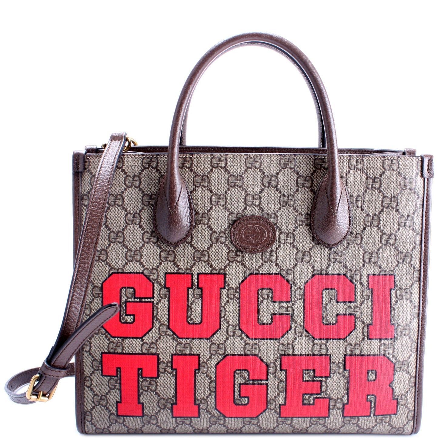 Gucci 659988 GG Supreme Tiger Tote Bag