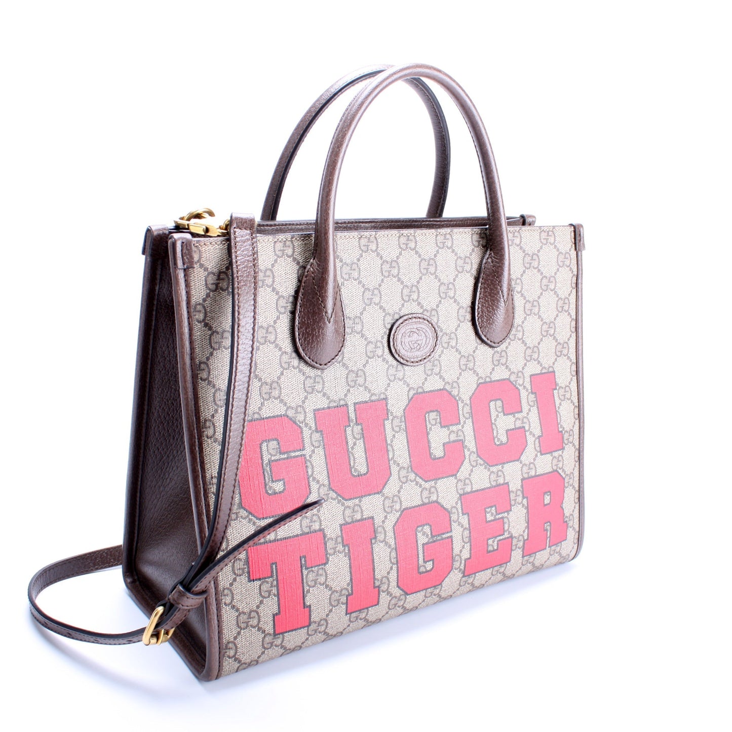 Gucci 659988 GG Supreme Tiger Tote Bag