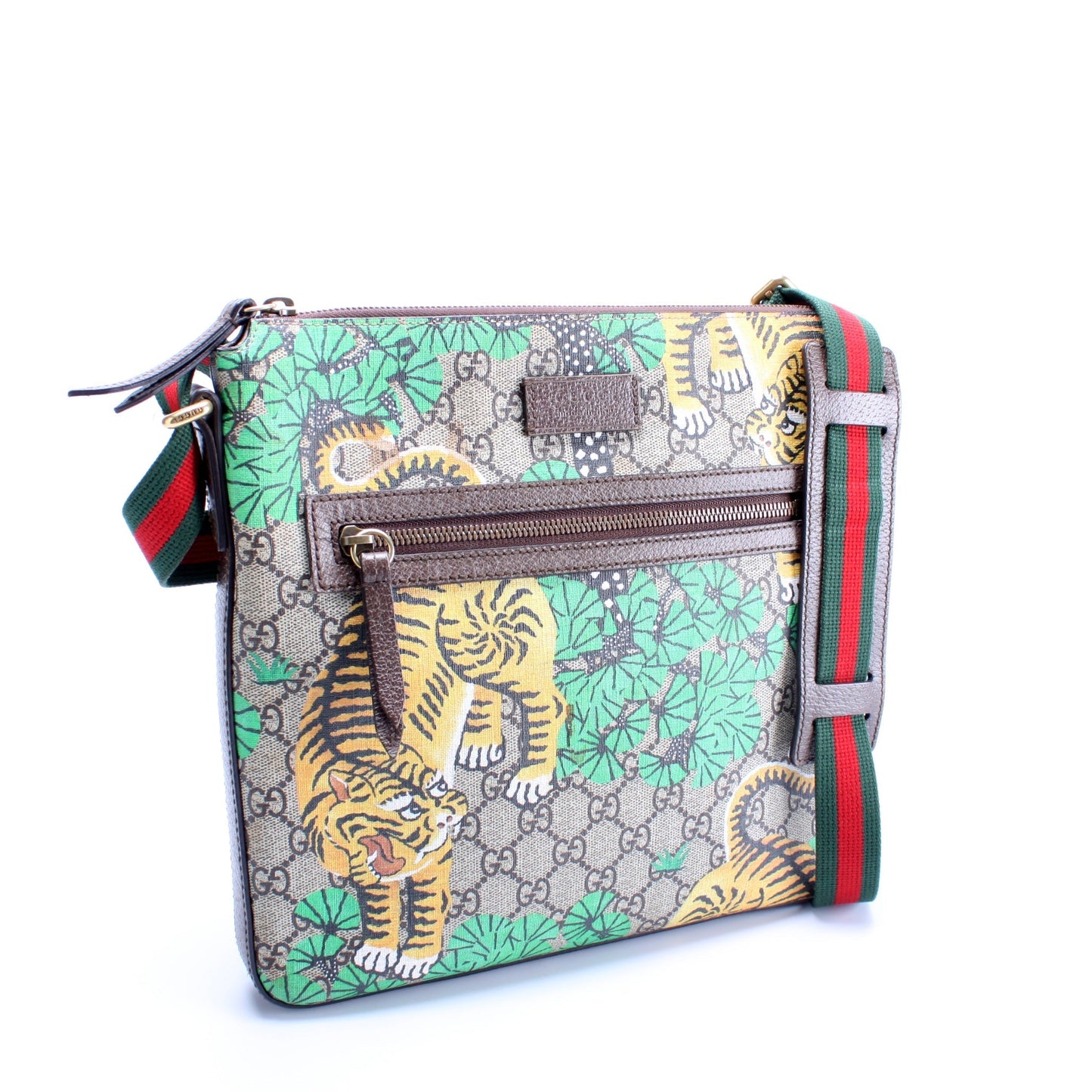 Gucci 406408 GG Supreme Bengal Tiger Small Messenger Bag