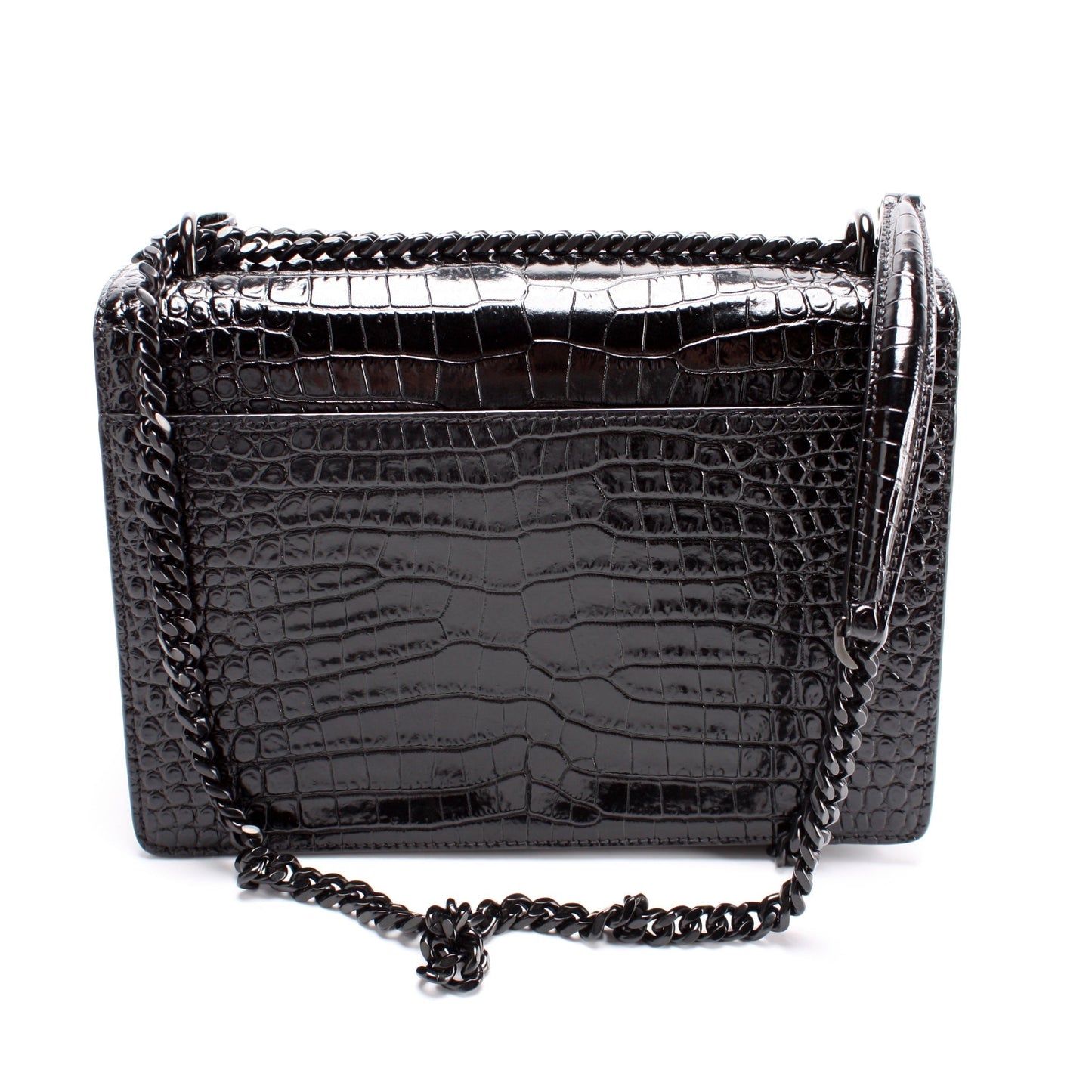 Saint Laurent Sunset Medium Croc 442906 Bag