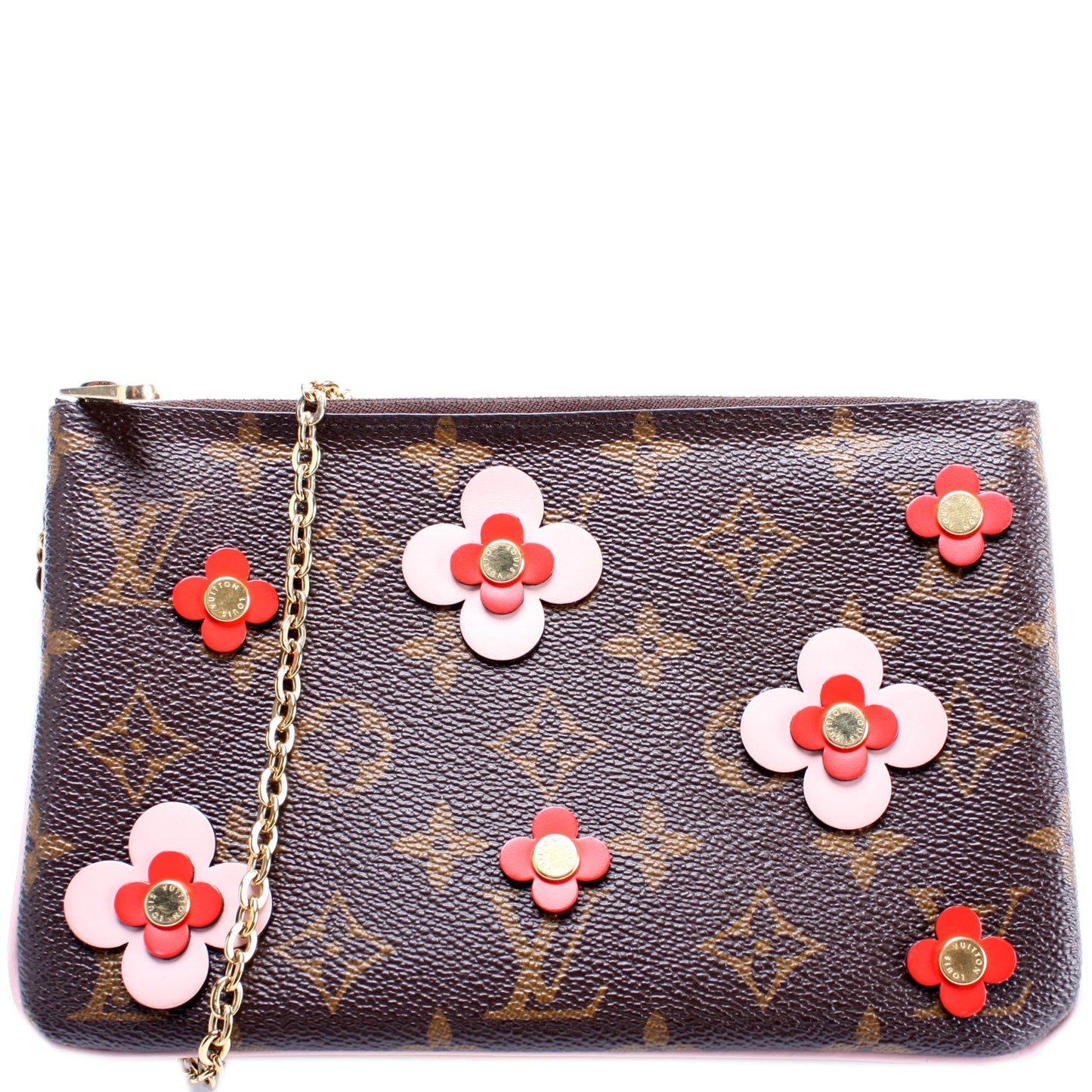 Louis Vuitton Double Zip Pochette Blooming Flowers