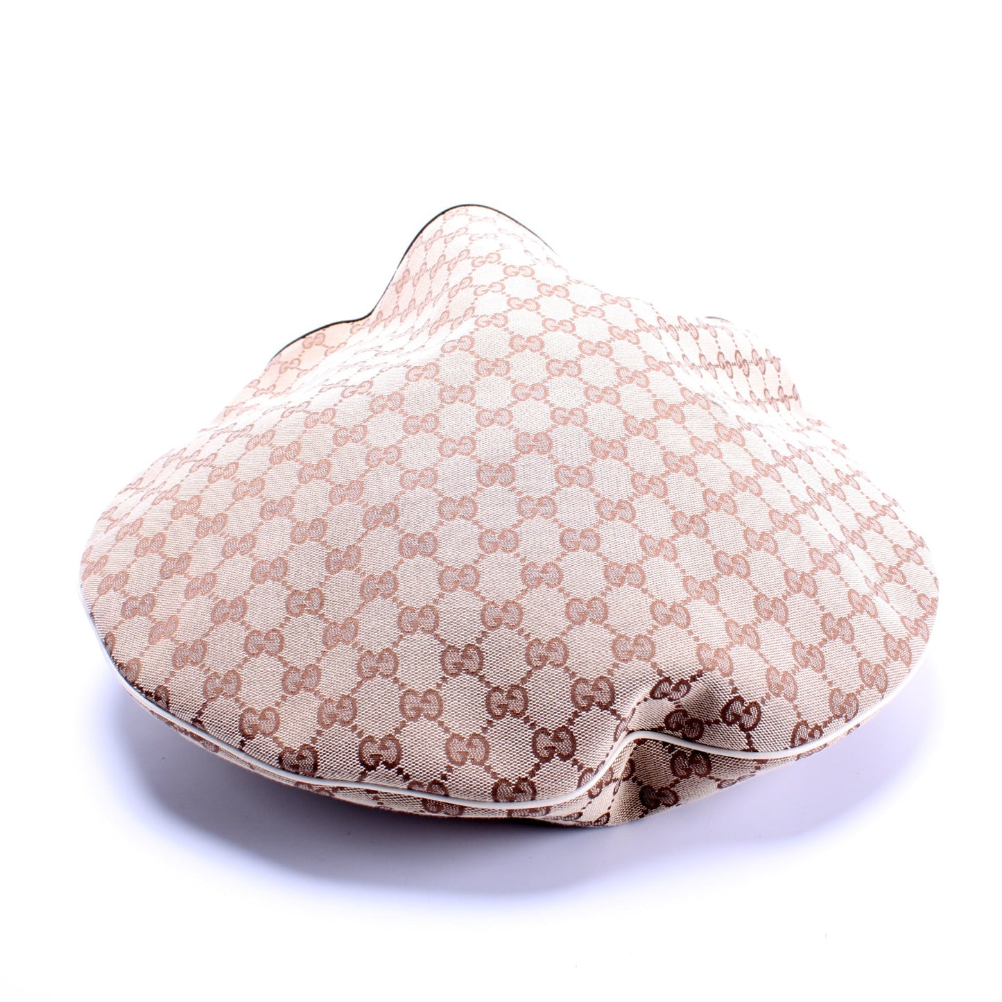 Gucci 170014 GG Canvas Wave Horsebit Hobo Bag