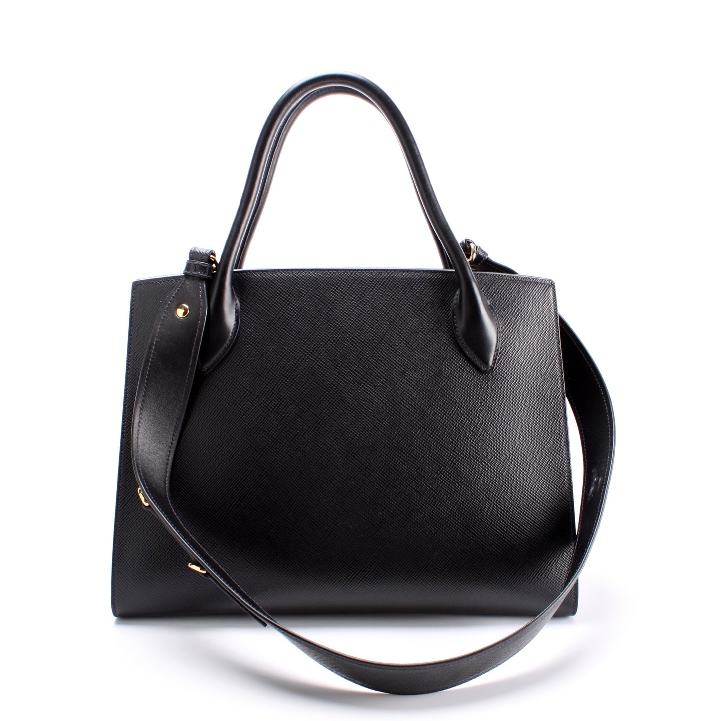 Prada Monochrome Saffiano Tote Medium Bag