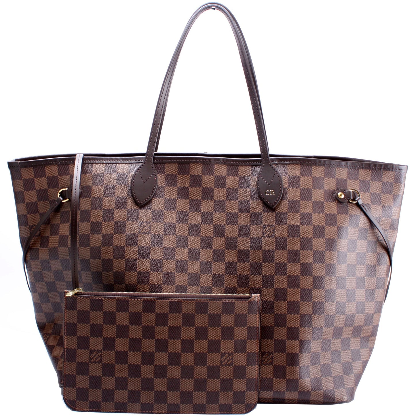 Louis Vuitton Neverfull w/Wallet GM Damier Ebene