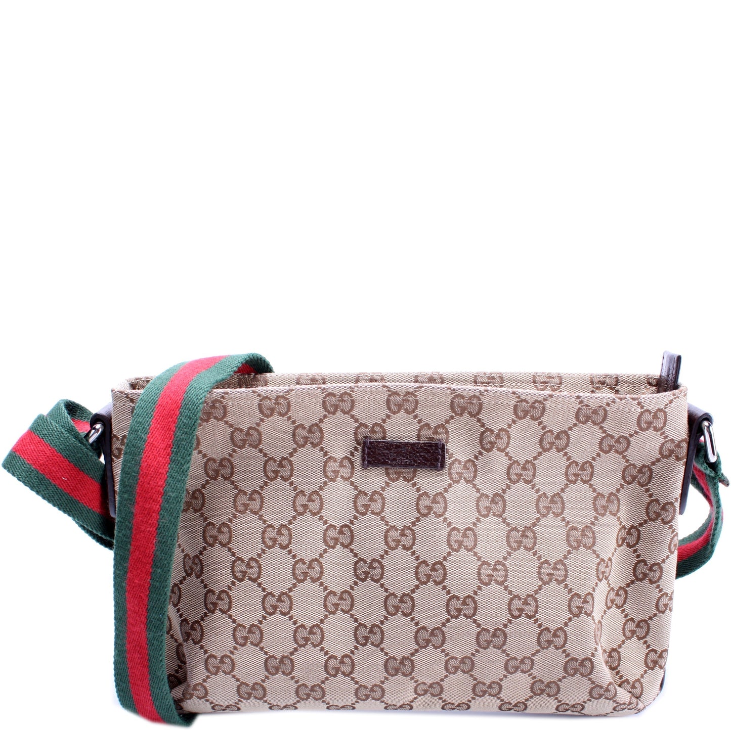 Gucci 189749 Shelly Web Shoulder Bag