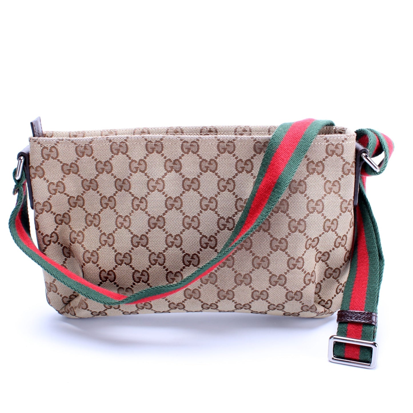 Gucci 189749 Shelly Web Shoulder Bag