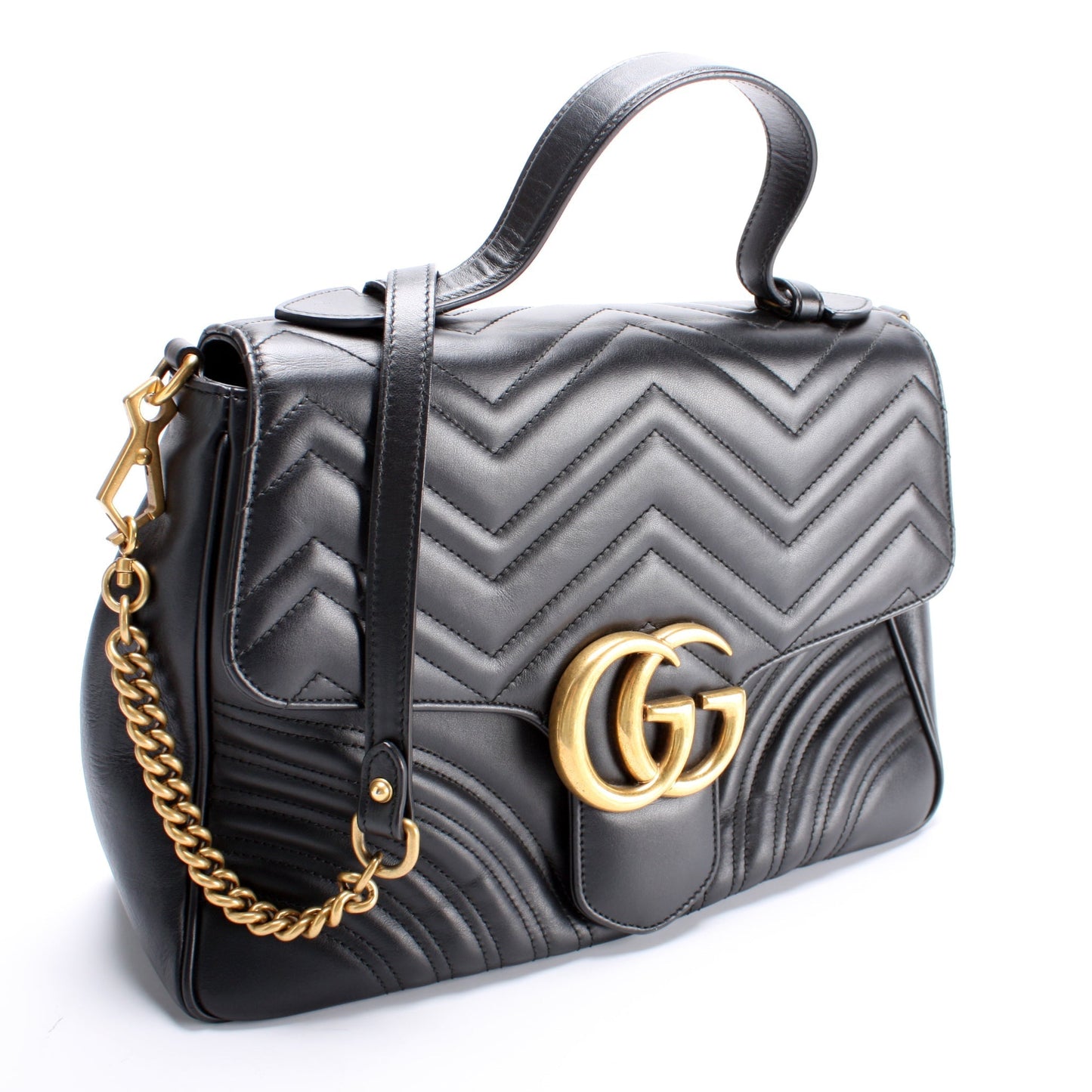 Gucci 498109 Marmont Top Handle Medium Bag