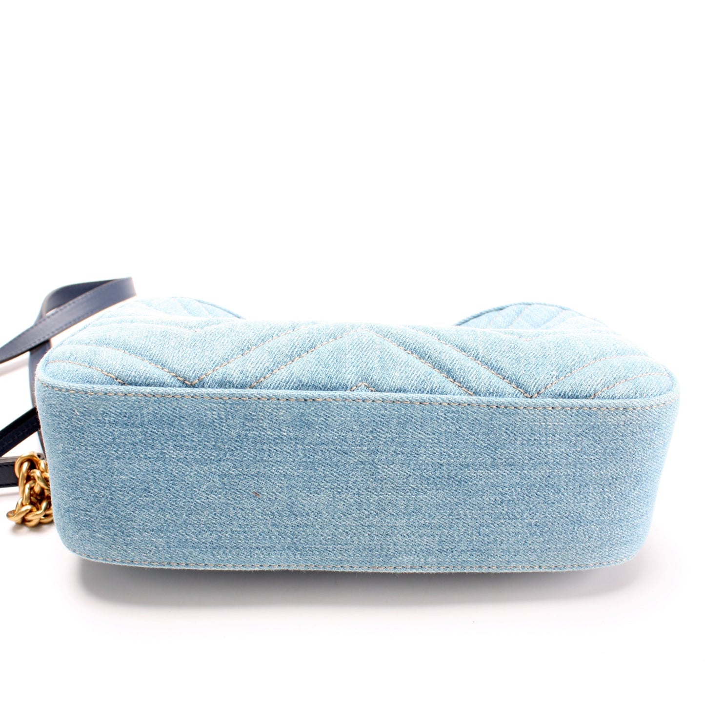 Gucci 447632 Marmont Small Denim Camera Bag
