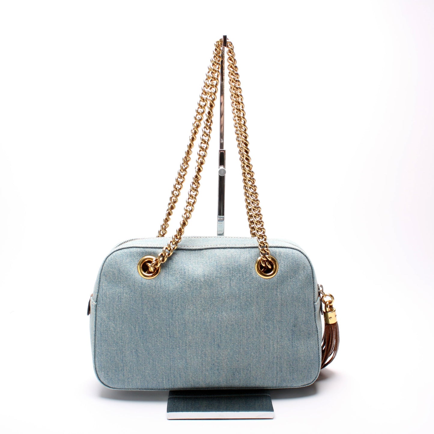 Gucci 308983 Soho Denim Chain Shoulder Bag