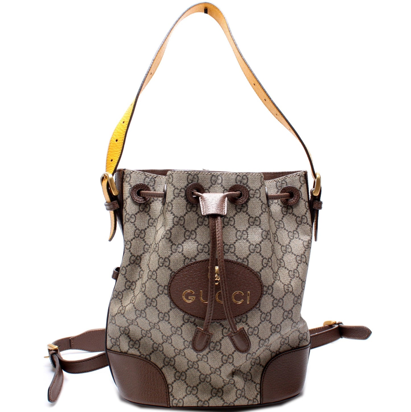 Gucci 473875 Neo Vintage Drawstring Bucket Backpack Bag